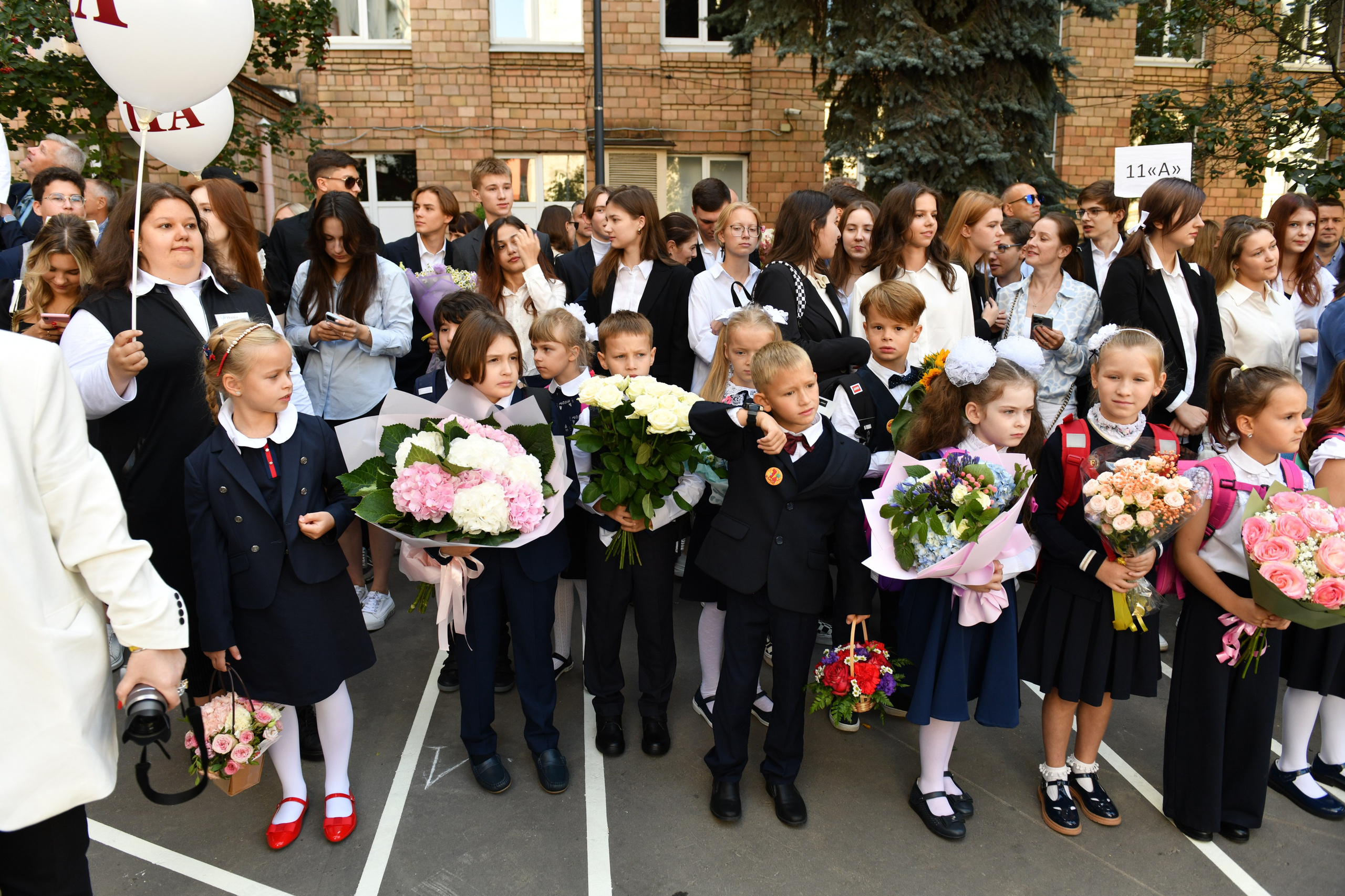 Линейка 1 класс. Свадебный и портретный фотограф в Москве Галина Борисова