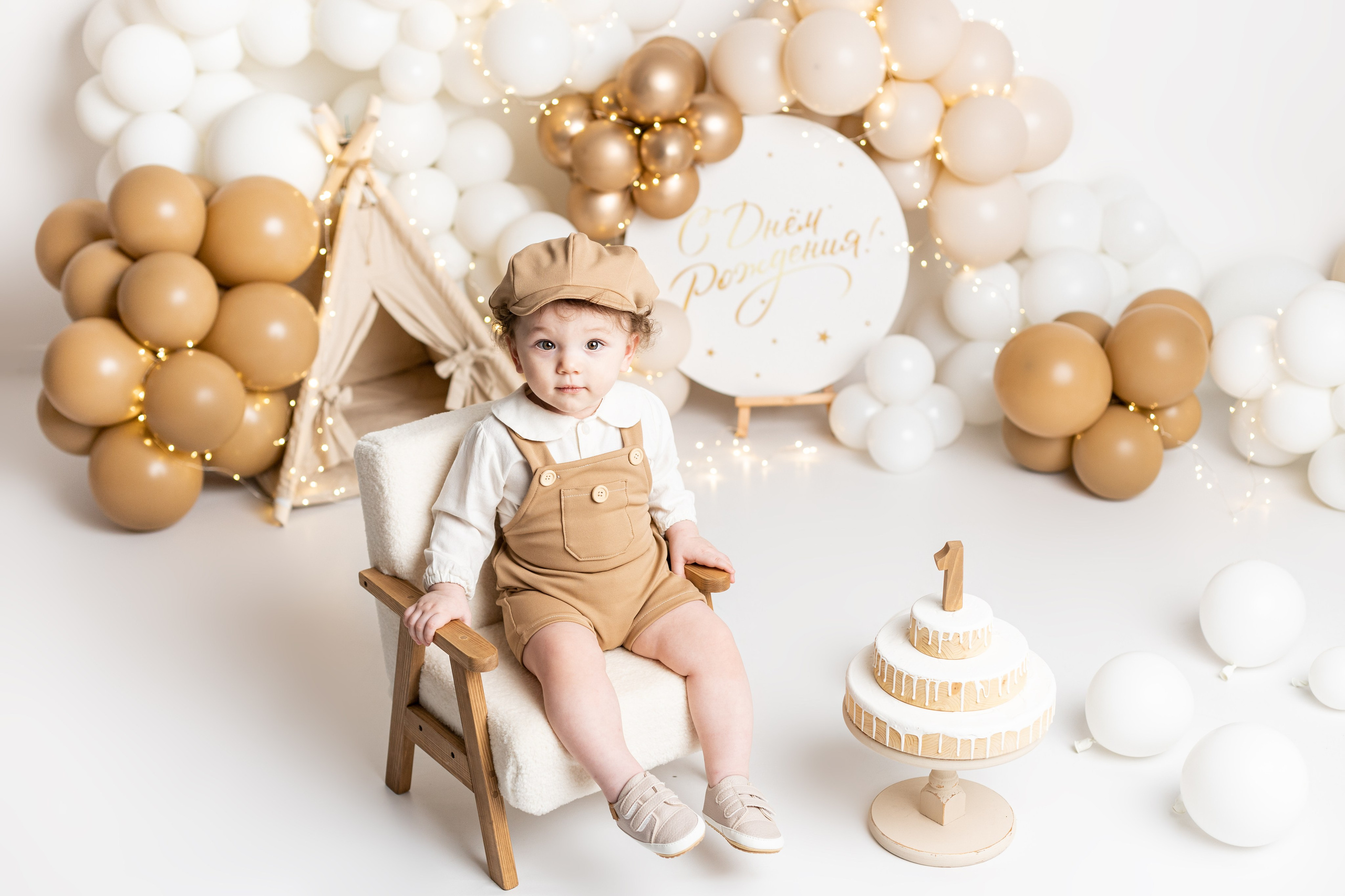 Фотосессия к первому дню рождения. Фотограф новорожденных, детский фотограф в г. Оренбурге Екатерина Козлова