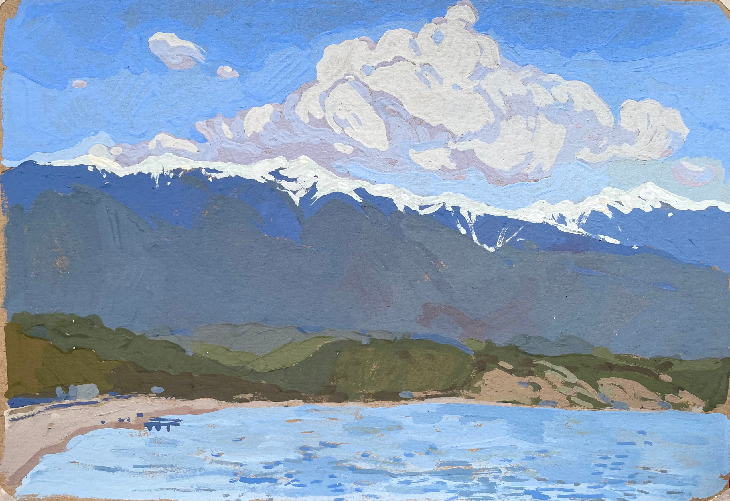 Абхазия. Художница Лиза Владимирова