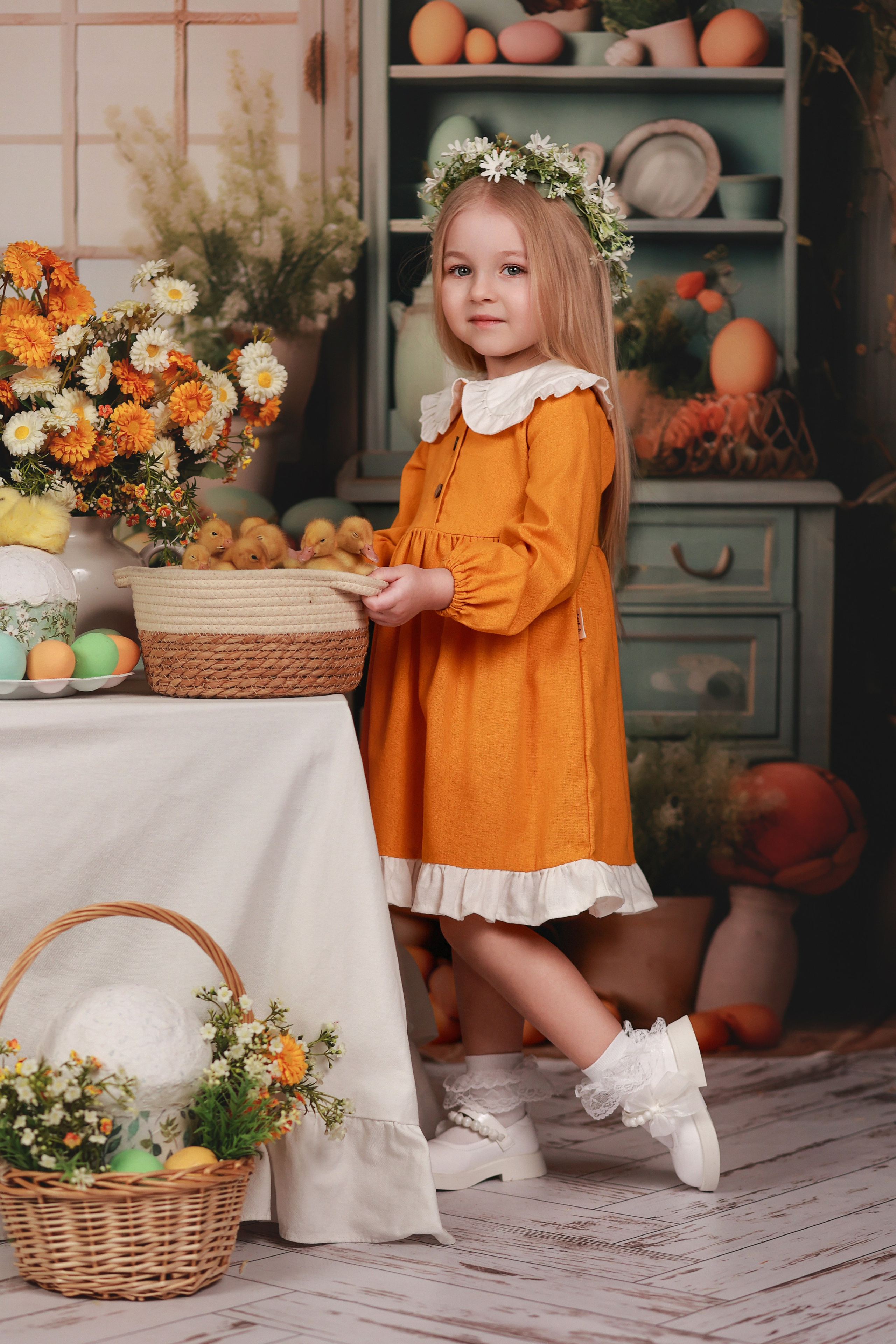 «Светлая Пасха» с утятами. Детский семейный фотограф Краснодар