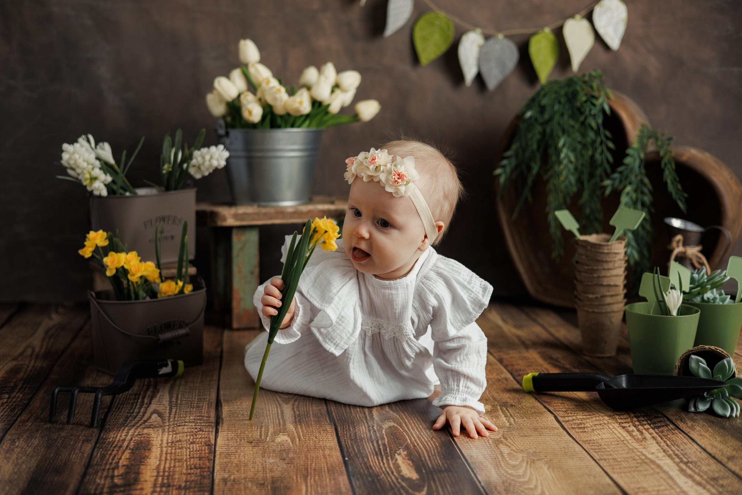 Цветочница. Фотограф новорождённых Екатерина Боброва. Ульяновск