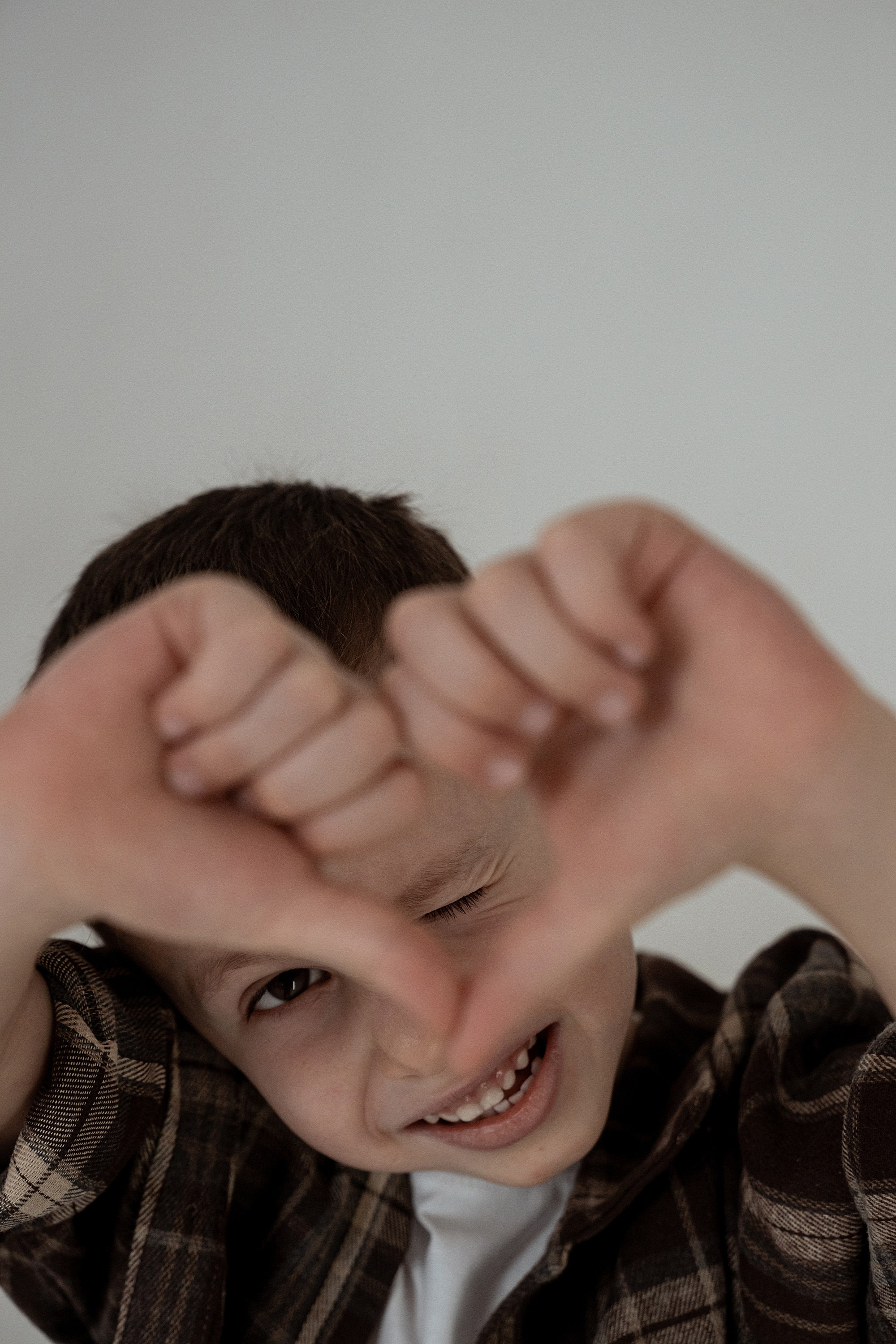 Mother and son photo shoting
