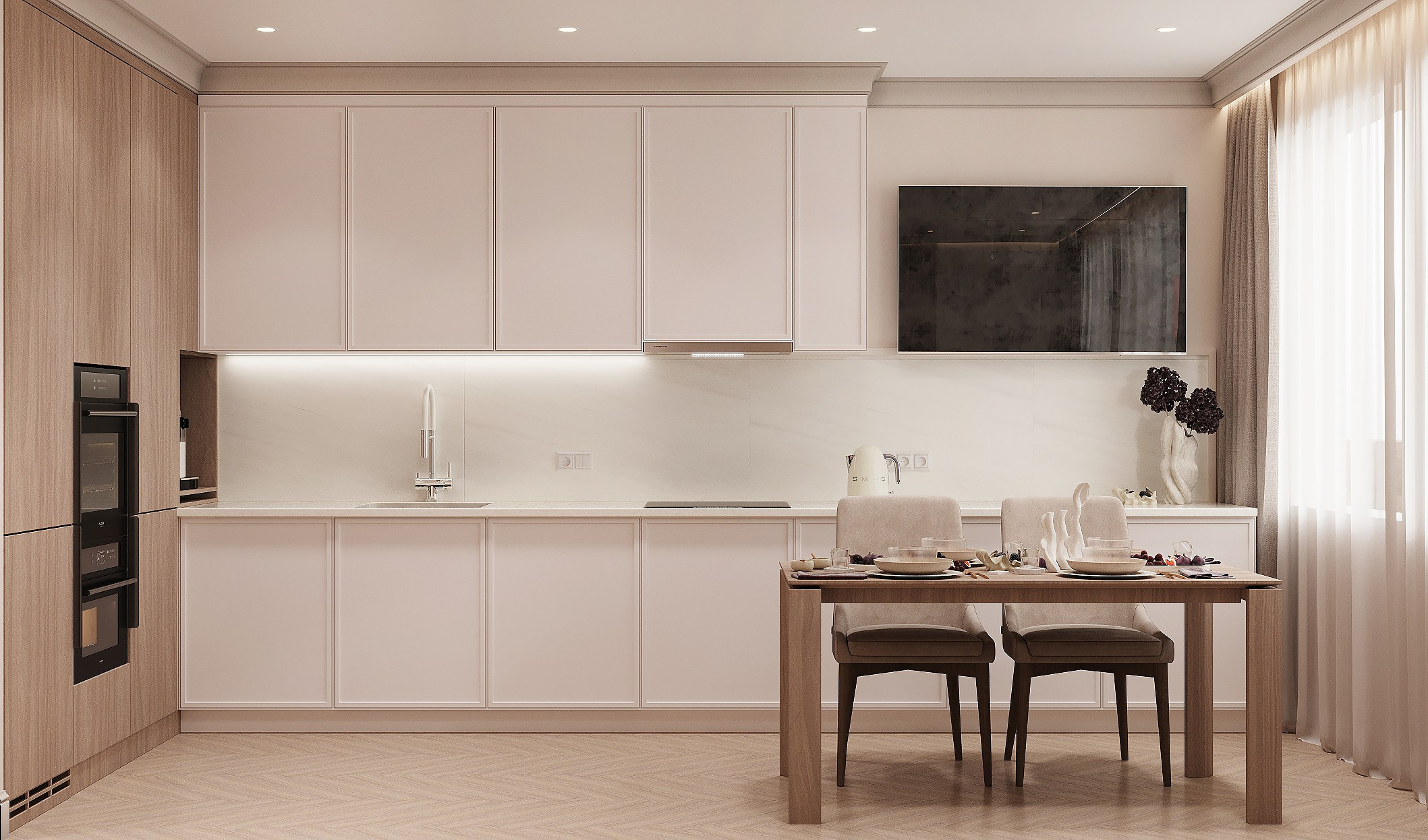 Дизайн-проект однокомнатной квартиры в ЖК Галактика. Дизайнер интерьера квартир и частных домов