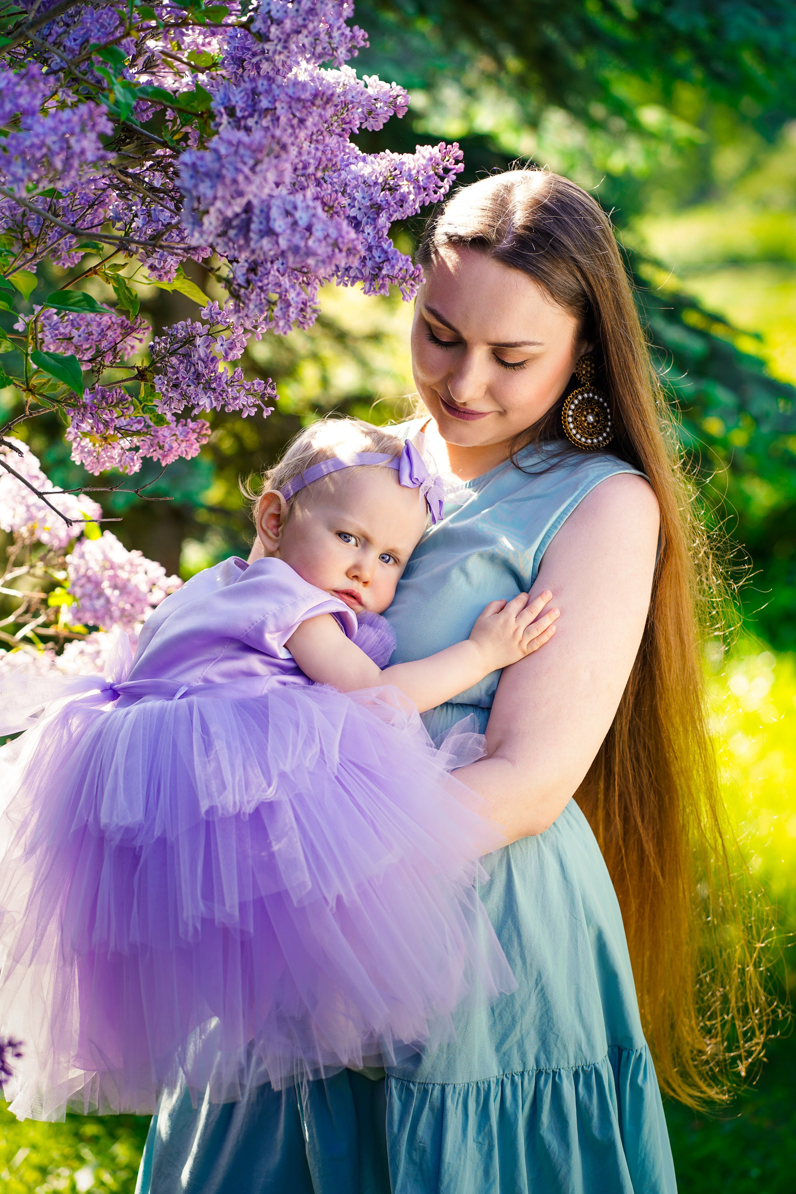 Сиреневая фотосессия на 1 годик. Семейный и портретный фотограф в Екатеринбурге Анна Лобанова
