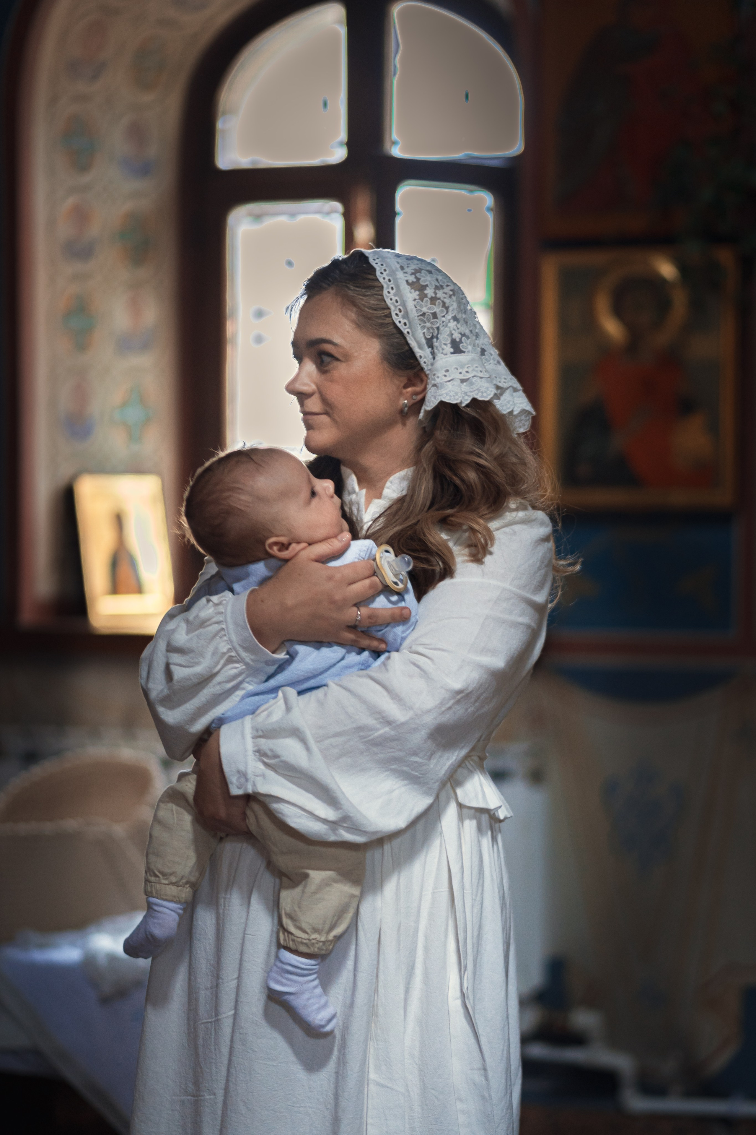 Крещение в Знаменской Церкви г. Переславль Залесский. Профессиональный фотограф в Москве и Мо Мария Шантарёва