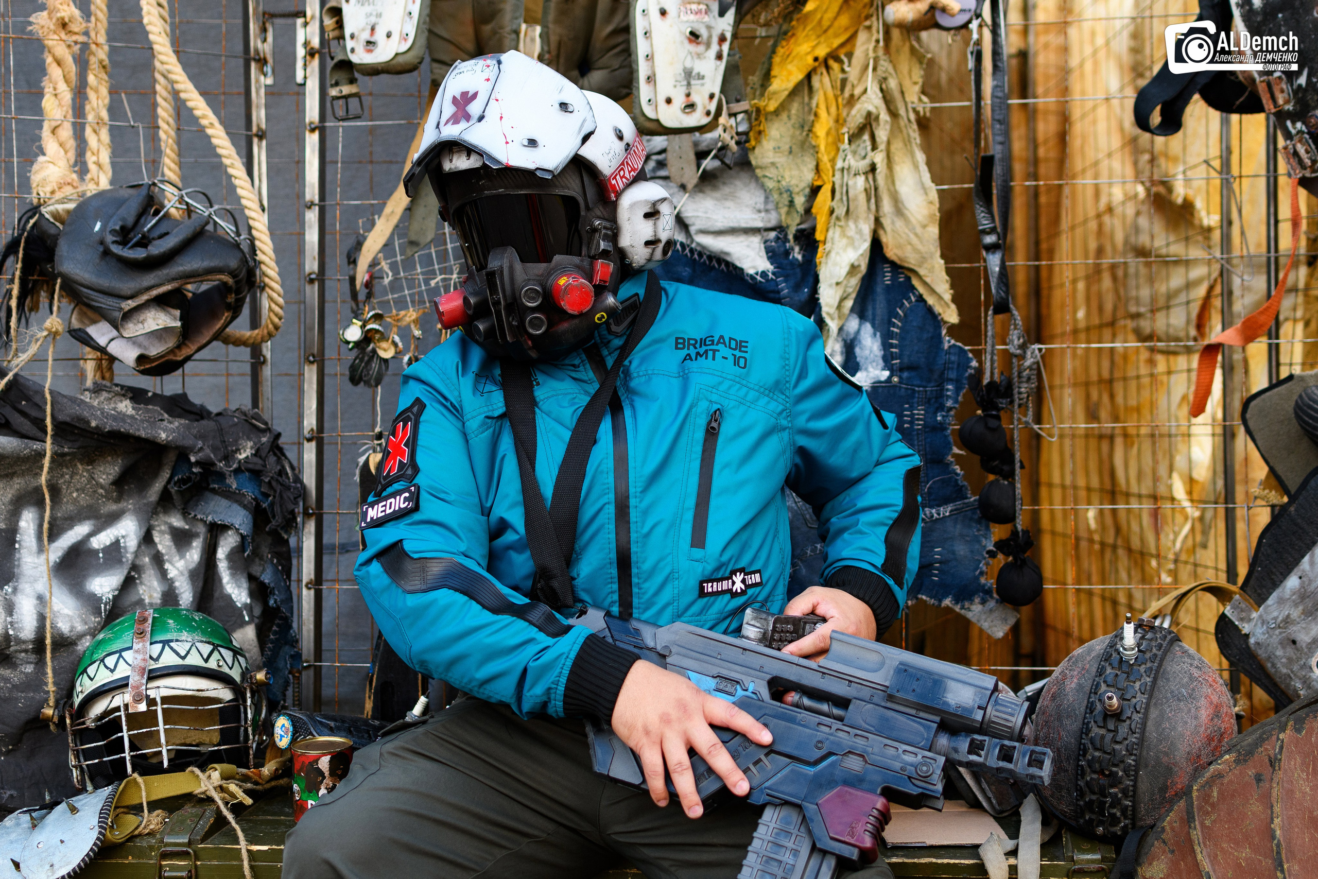 Cyberpunk 2077 Trauma Team косплей фотосессия в Москве