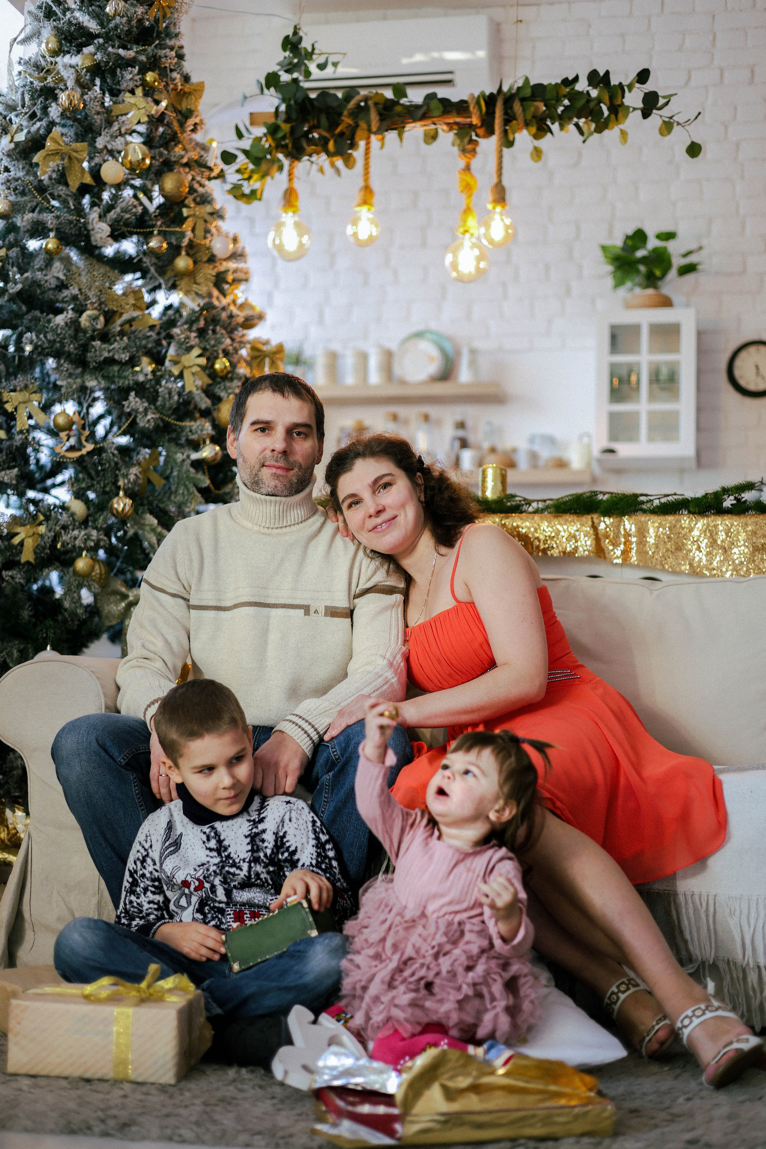 Новогодняя история «Нелля и ее семья». Фотограф в Москве Анастасия Калинина