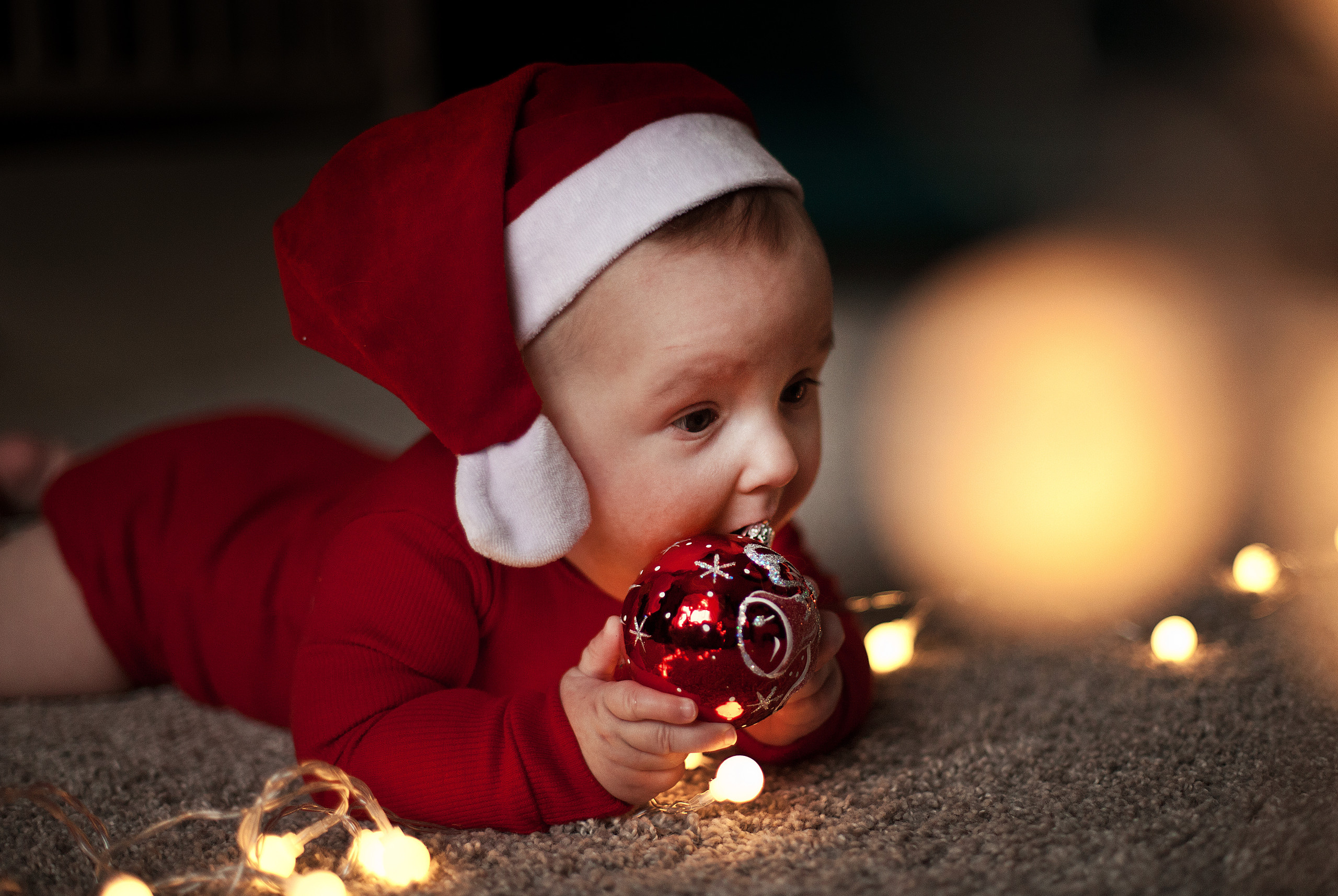 Наталья, домашняя рождественская съемка на пол годика. Фотограф Наталья Яковлева, Санкт-Петербург. Семьи, ньюборн, крещения
