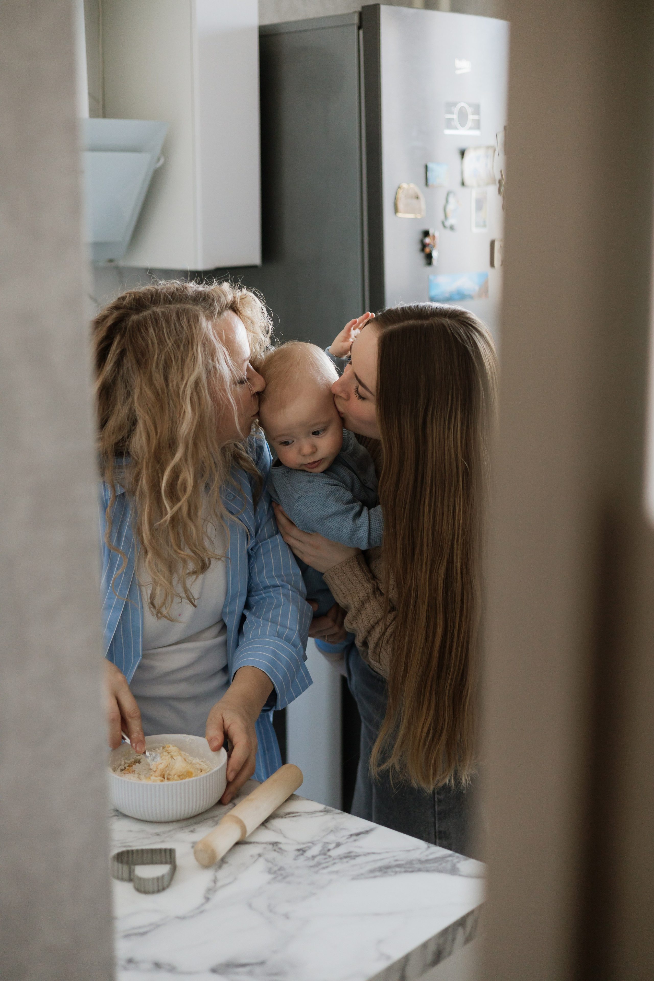 Тимоша с мамой и бабушкой. Фотограф в Кемерово Миллер Анна