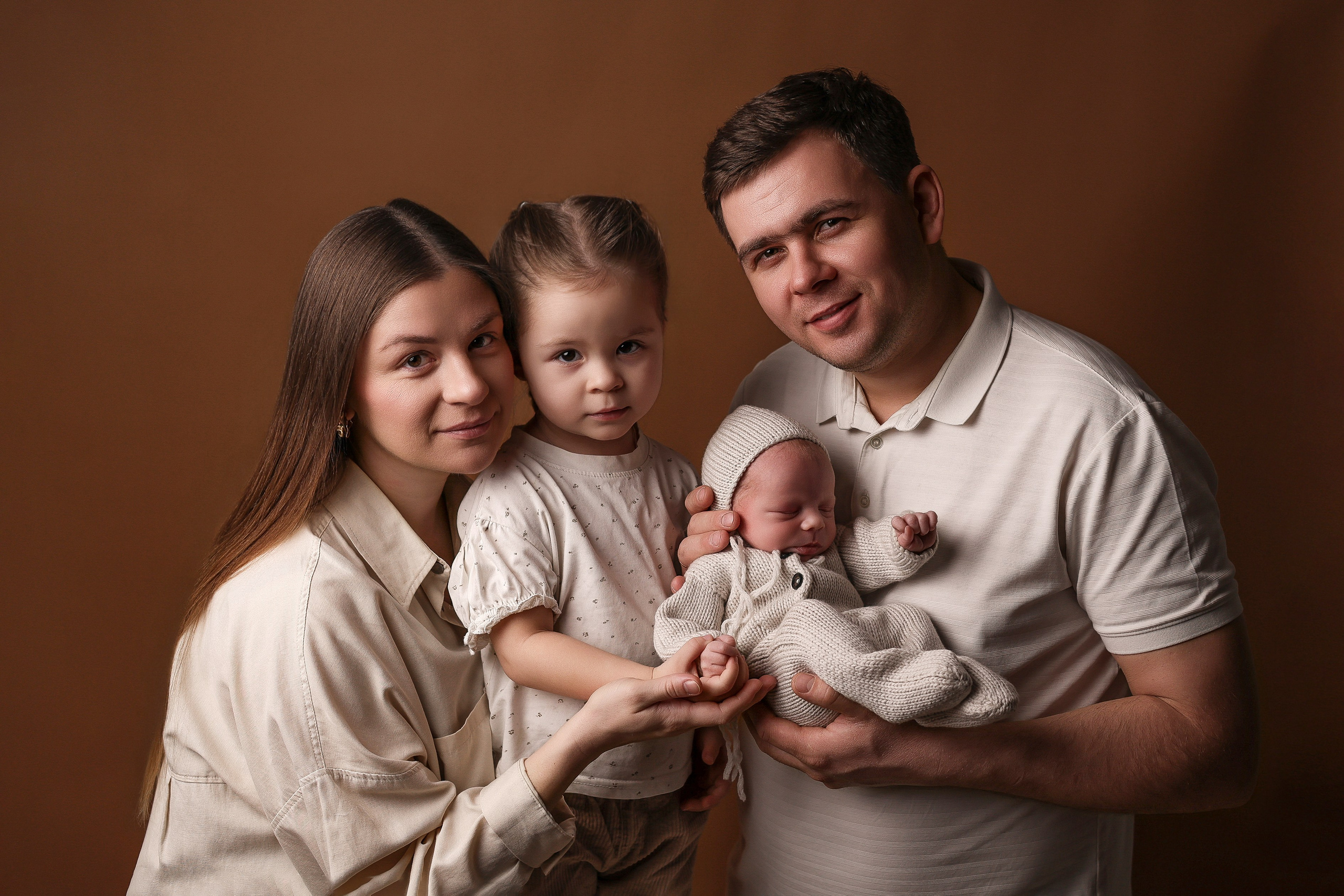 Съёмка с родителями. Фотограф новорожденных в Воткинске Илона Урванцева