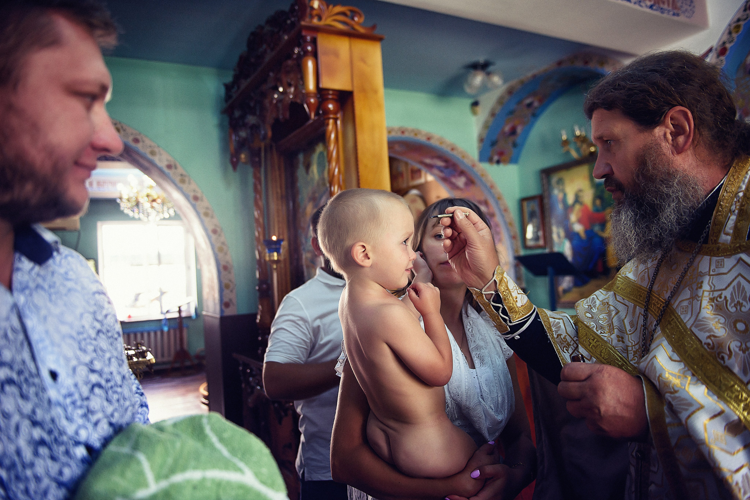 Крещение Платона. Семейный фотограф, женский фототерапевт