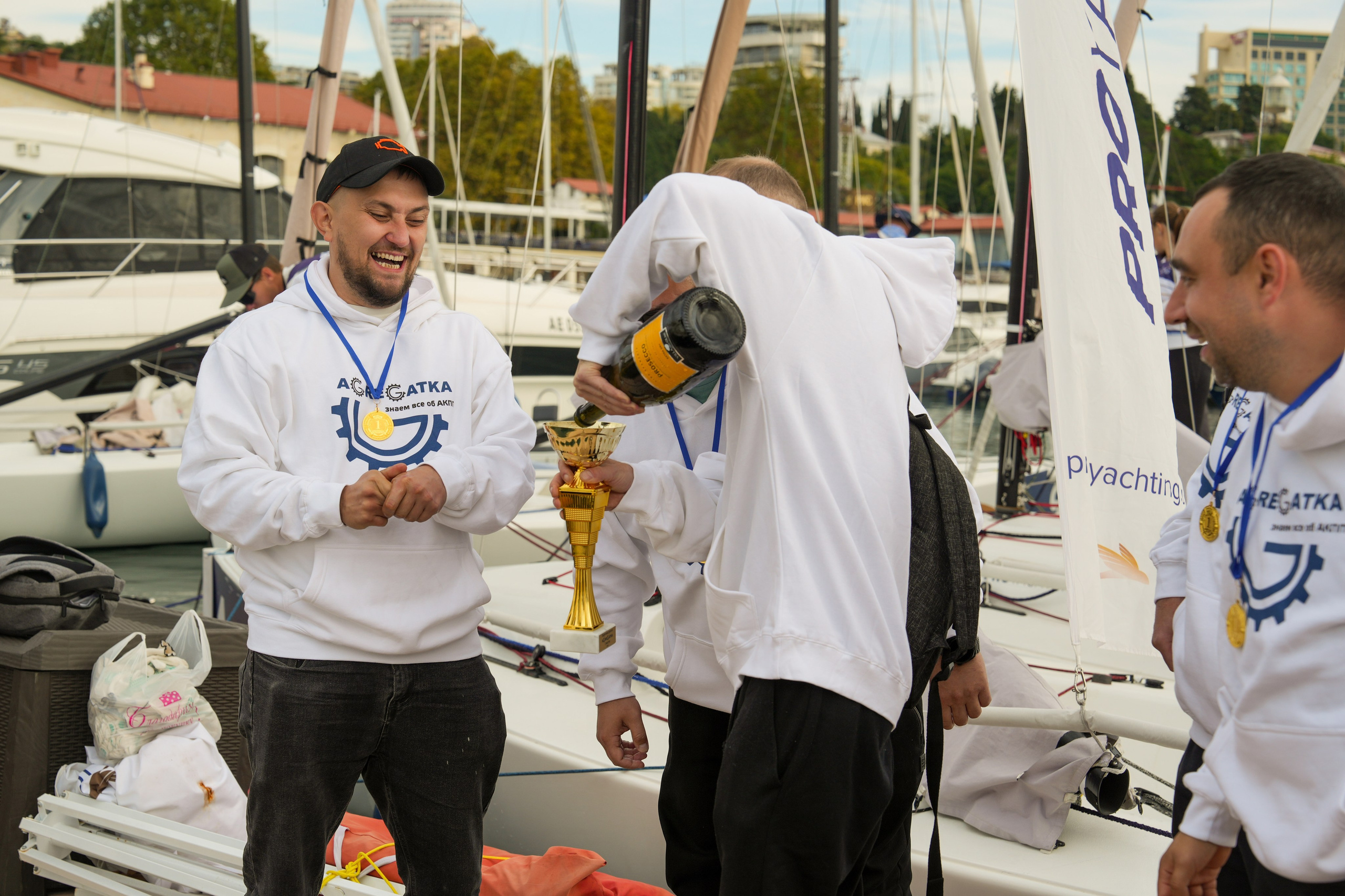 Яхтенная регата для компании Агрегатка. Репортажный фотограф в Красной Поляне и Сочи Павлюченко Екатерина