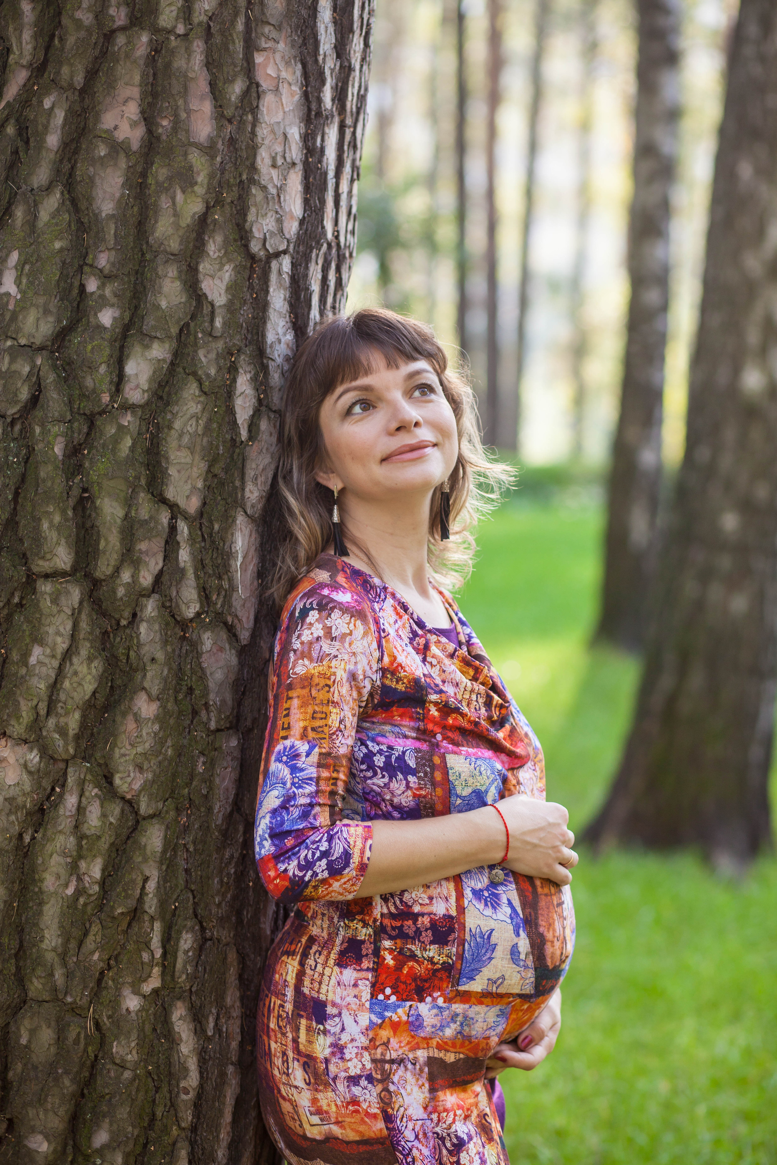 Фотосъемка беременной женщины в парке Пехорка в балашихе.