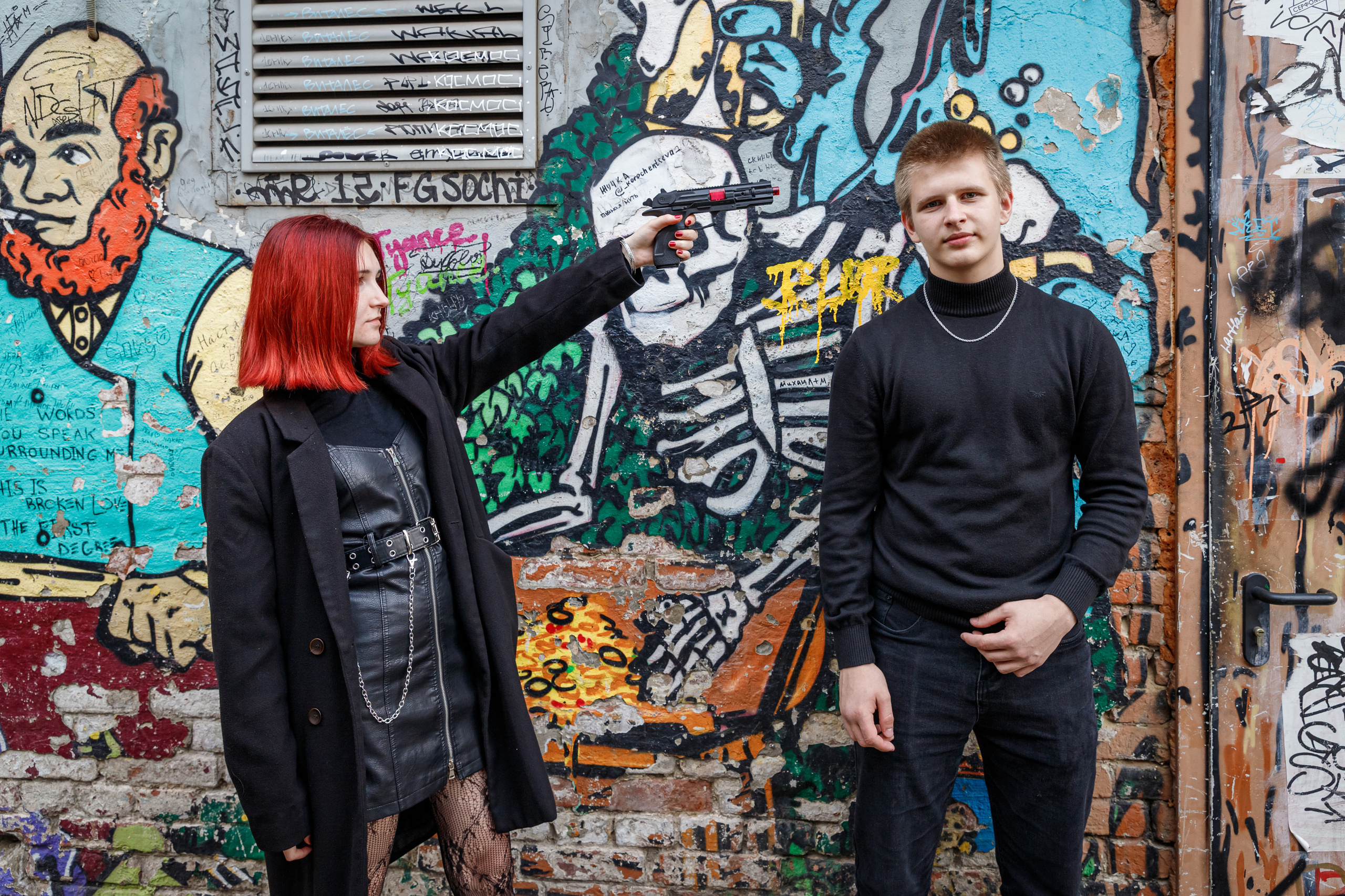 Прогулка по Красной с лёгким намёком на стиль 90-х. Марина Ушакова. Фотограф. Выпускные альбомы. г. Краснодар