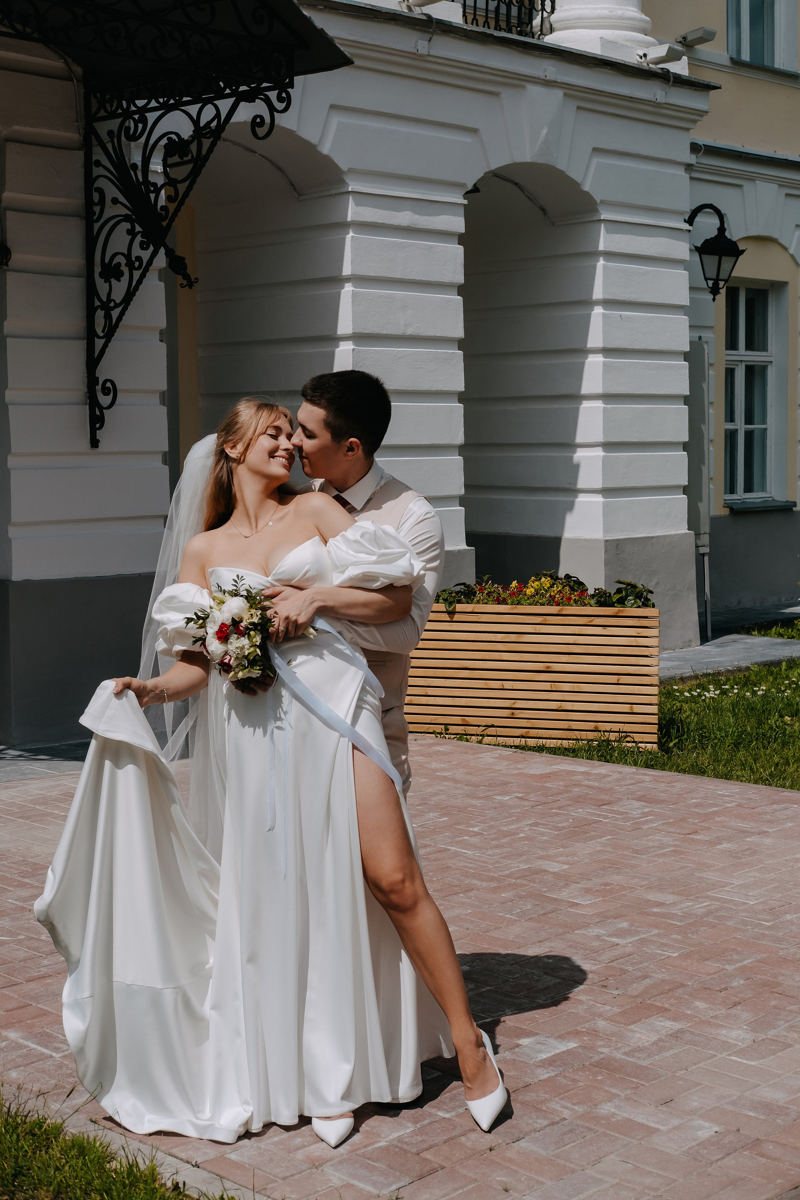 Побежали через фонтан?. Фотограф Москва, Смоленск