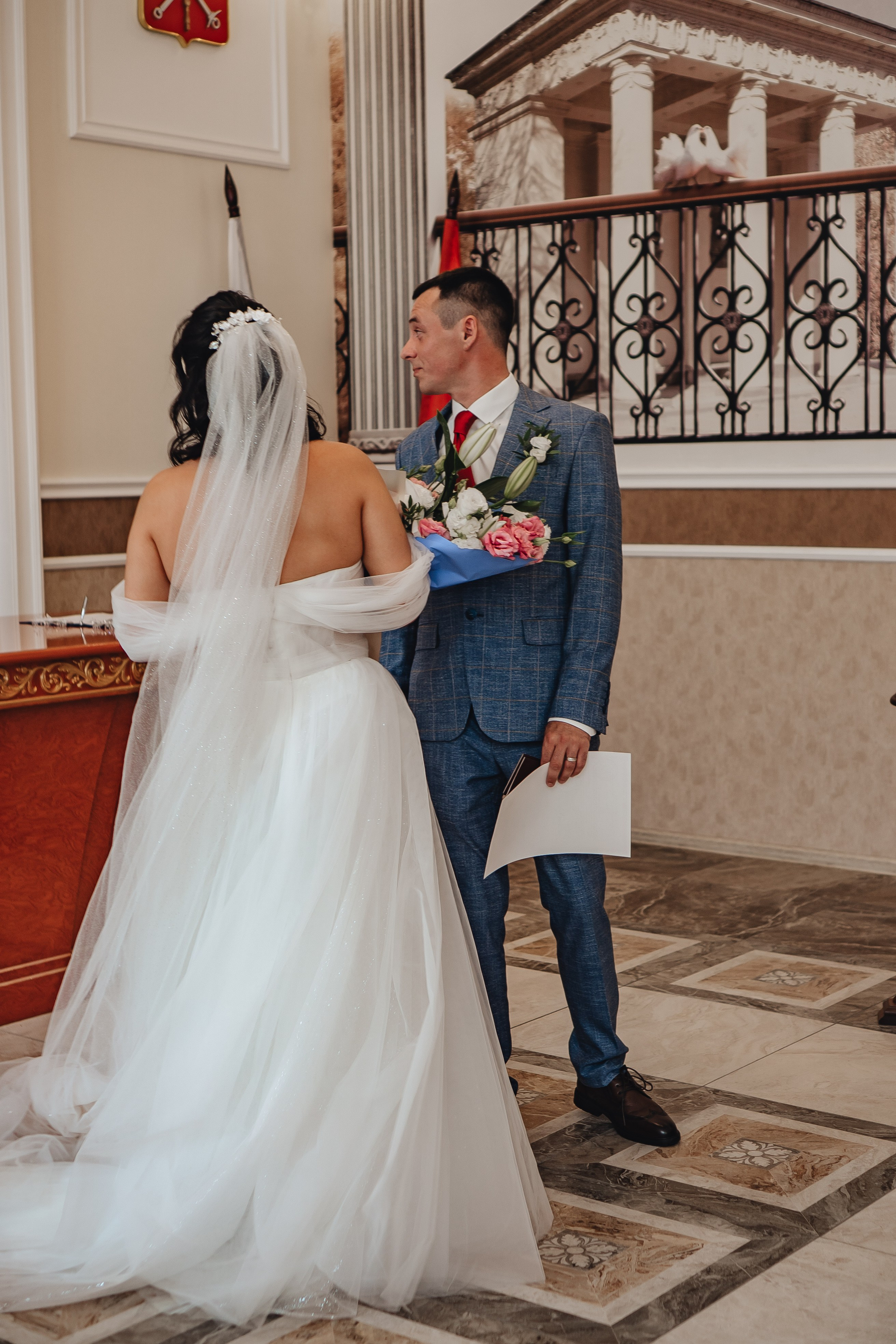 СВАДЕБНАЯ СЬЕМКА В ЗАГСЕ НА МОСКОВСКОМ ПРОСПЕКТЕ. Профессиональный фотограф, Санкт-Петербург — Виктория Богомолова