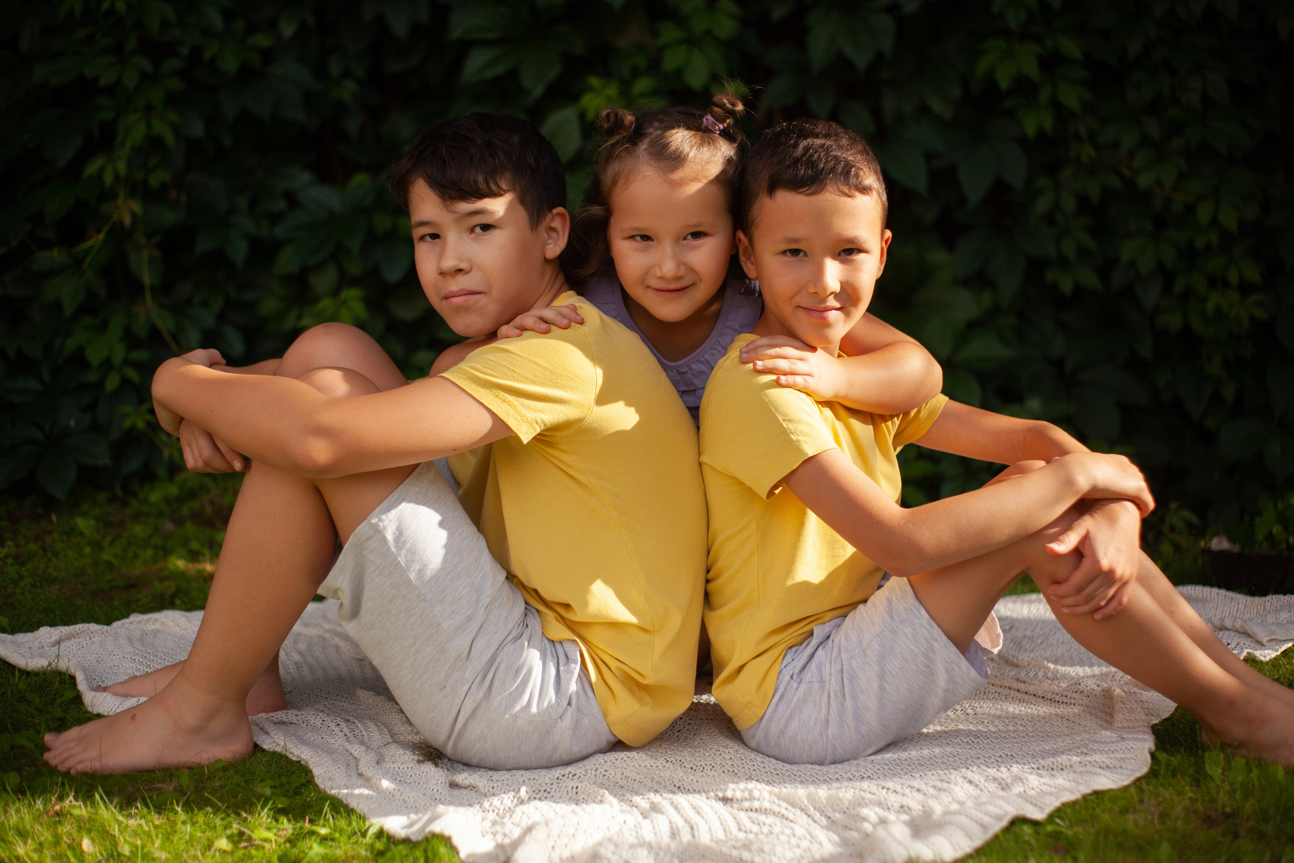 Асель и братья. Детская съёмка в Казани. Марина Лавинская Фотограф из Москвы