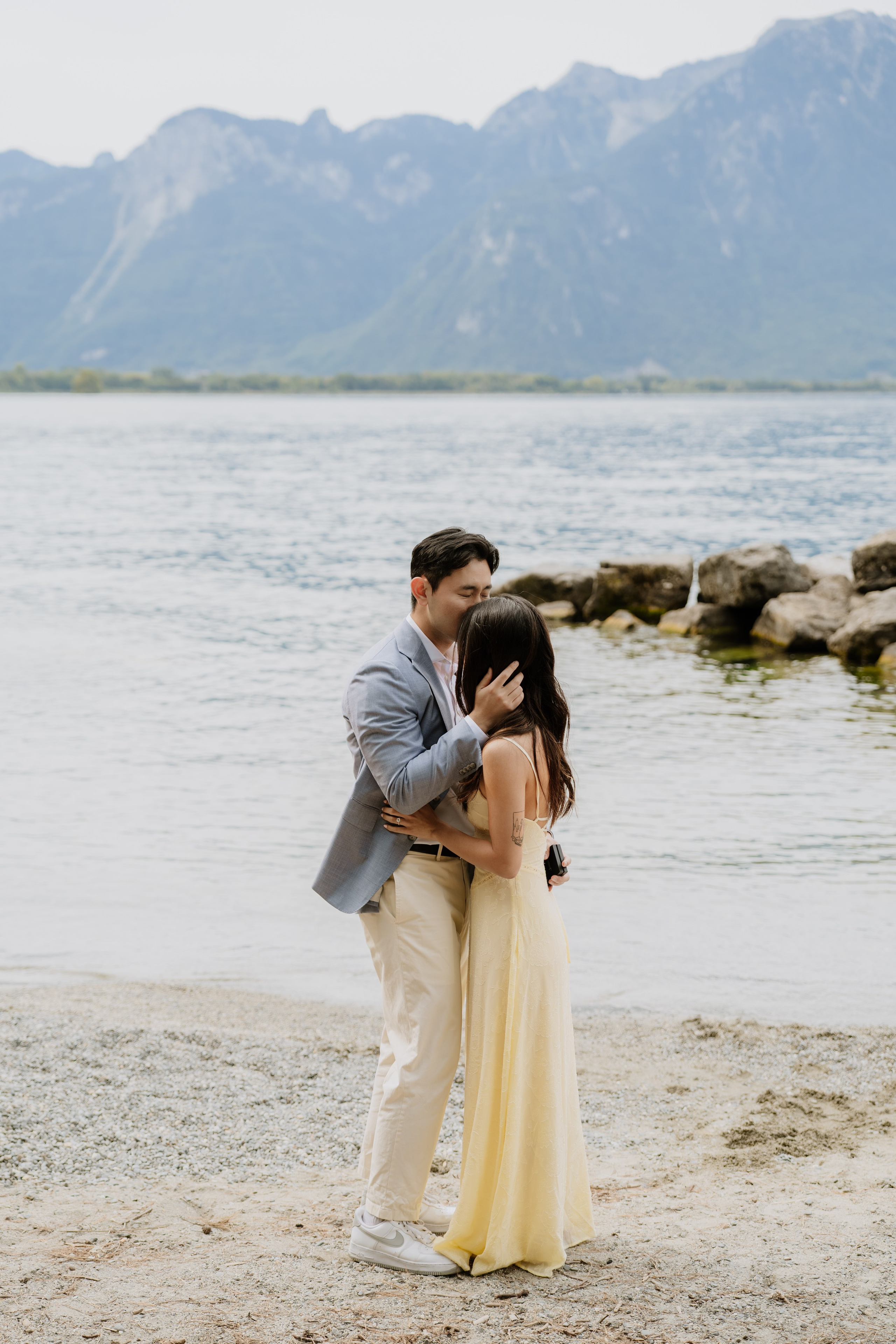 Kristi & Andy | Proposal Montreux. Professional Wedding Photographer Geneva & Romande Switzerland | Tanya Creator