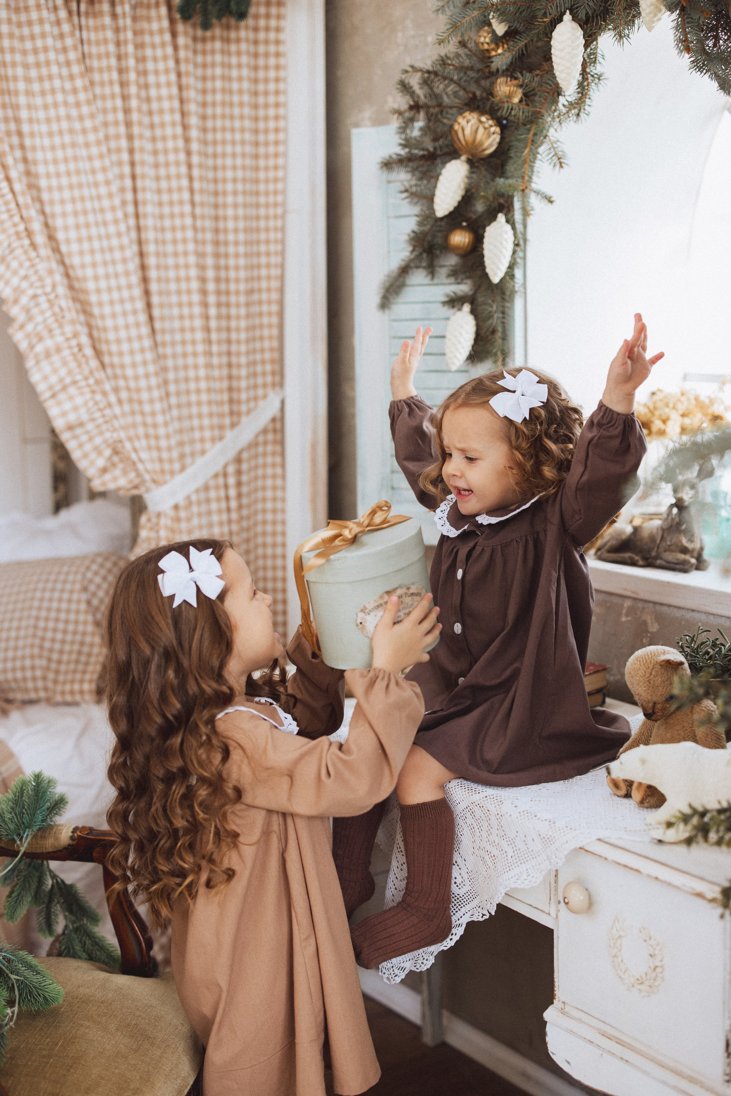 Новогодняя фотосессия в стиле Винтаж. Семейный и детский фотограф в Краснодаре Анна Трашкова