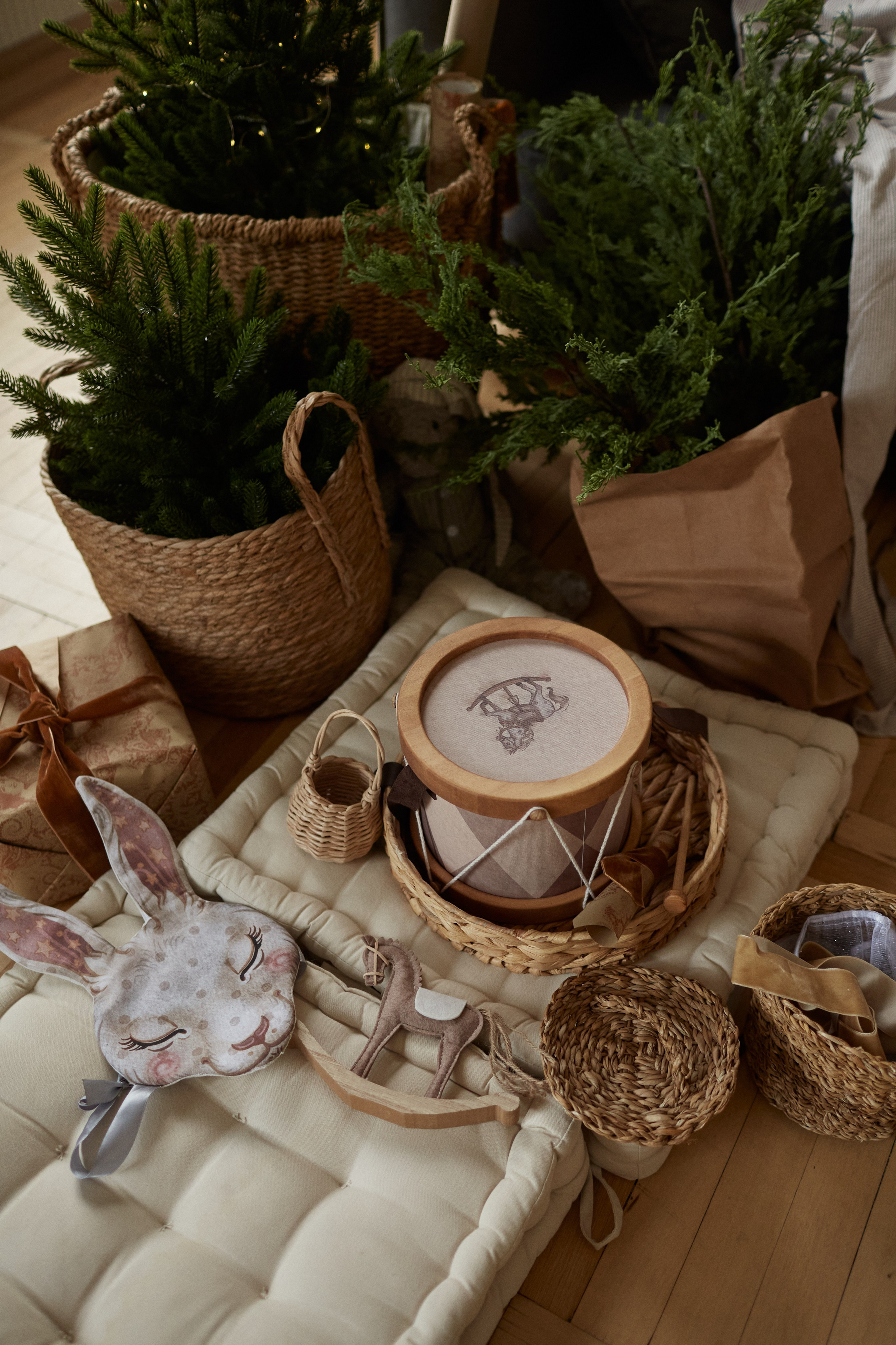 Новогодний интерьер фотостудии «Паркет», город Краснодар. Семейный и детский фотограф в Краснодаре Анна Трашкова