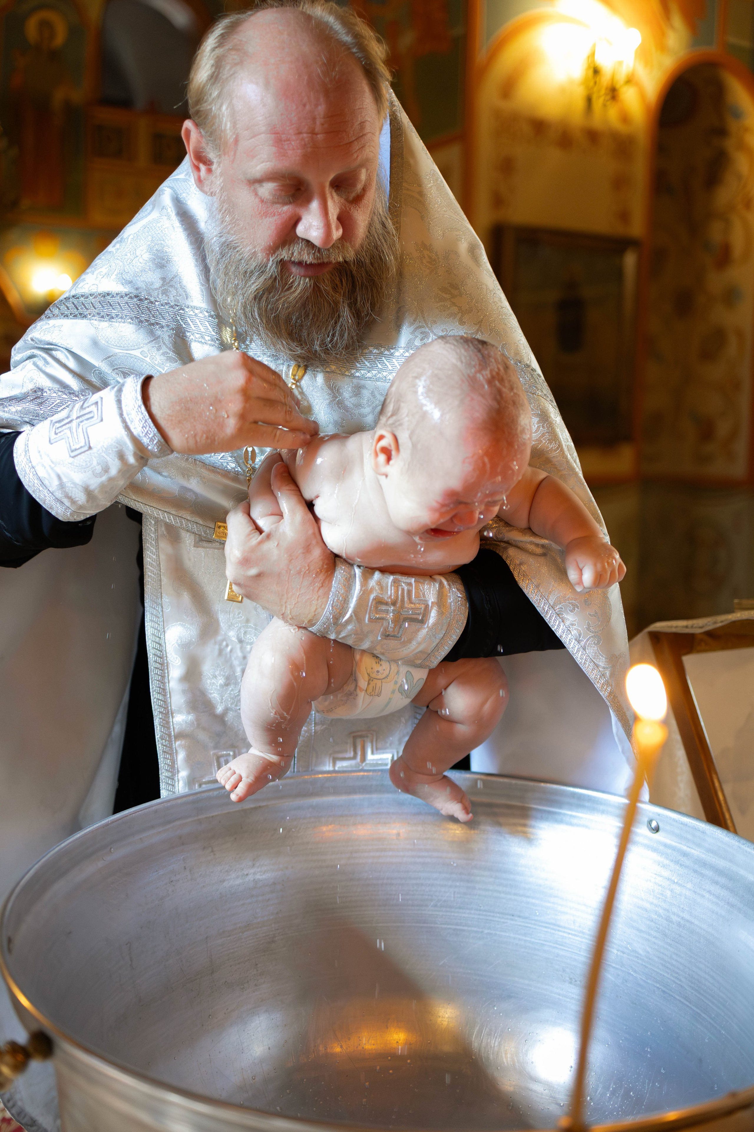 Таинство Крещения Евгения. Фотограф новорождённых Newborn Москва