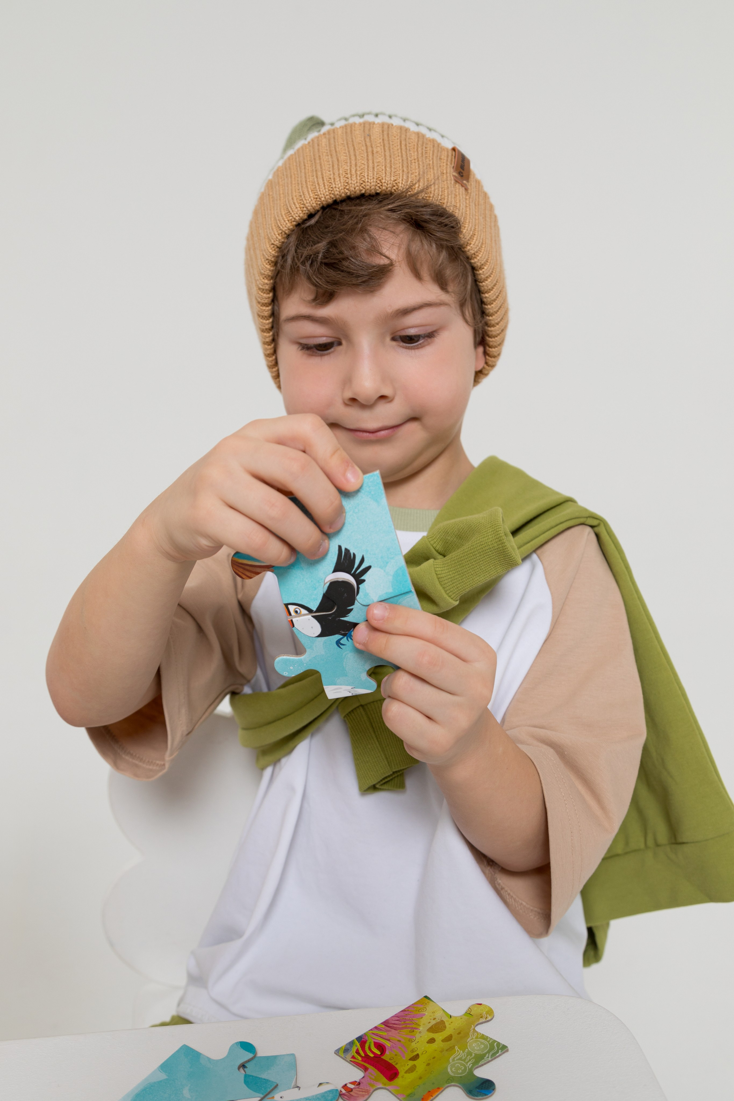 Имиджевая и каталожная съёмка для бренда детских пазлов. Детский и контент фотограф Надя Волкова Санкт-Петербург