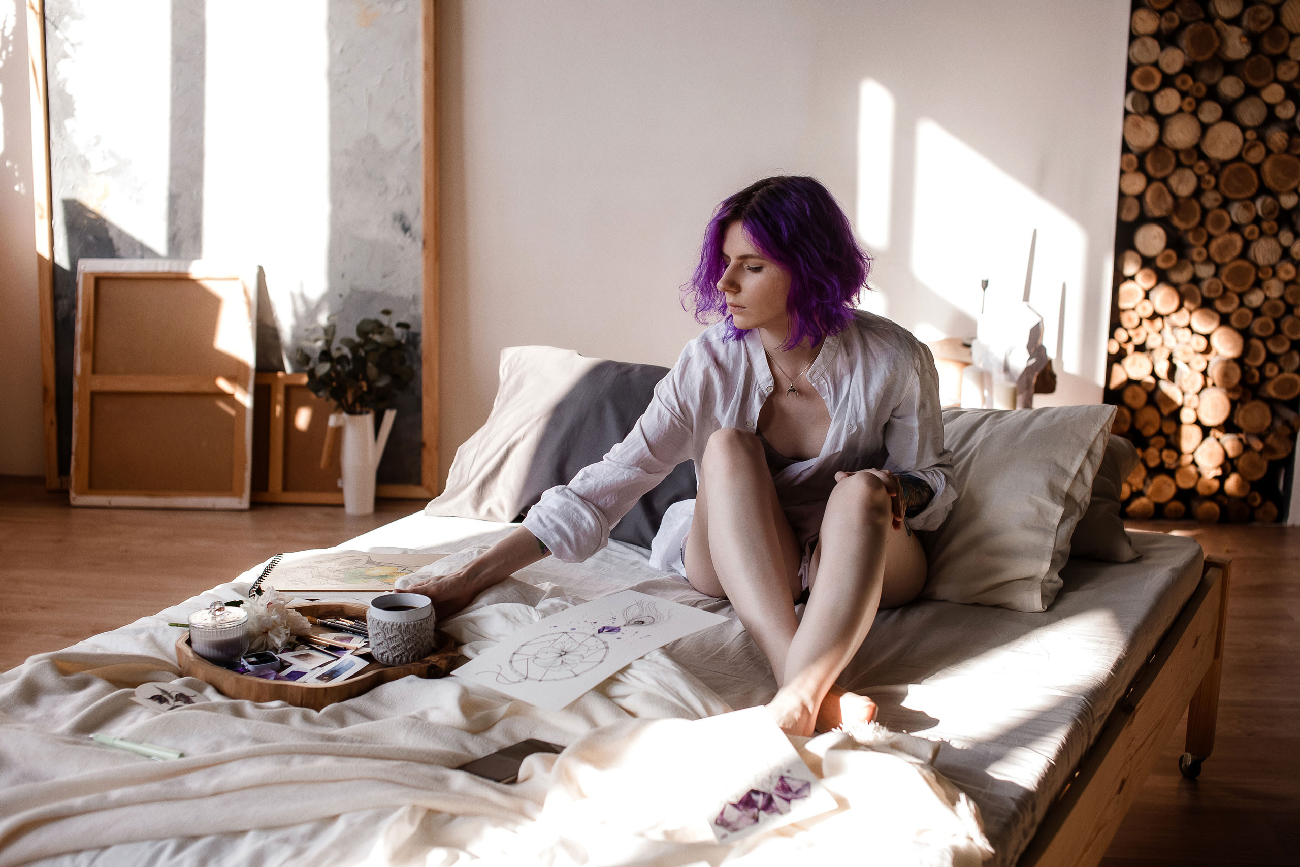 Художница Анастасия Олей @dooroley_art. Портретный и свадебный фотограф в Воронеже Елена Михайлова