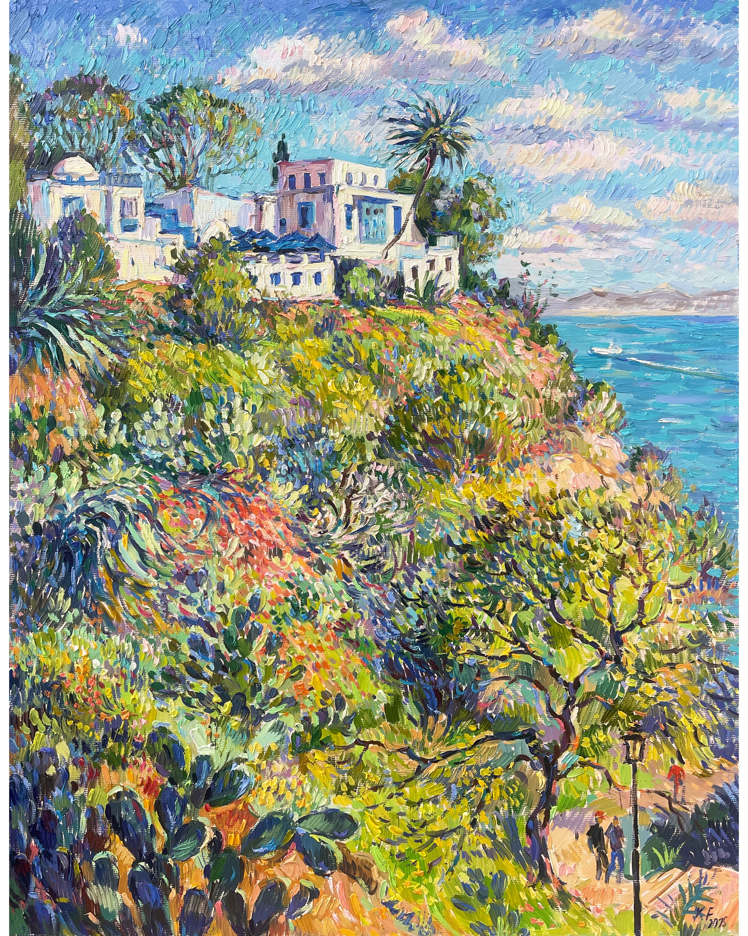 Sidi bou Said. Artist Ksenia Filippova