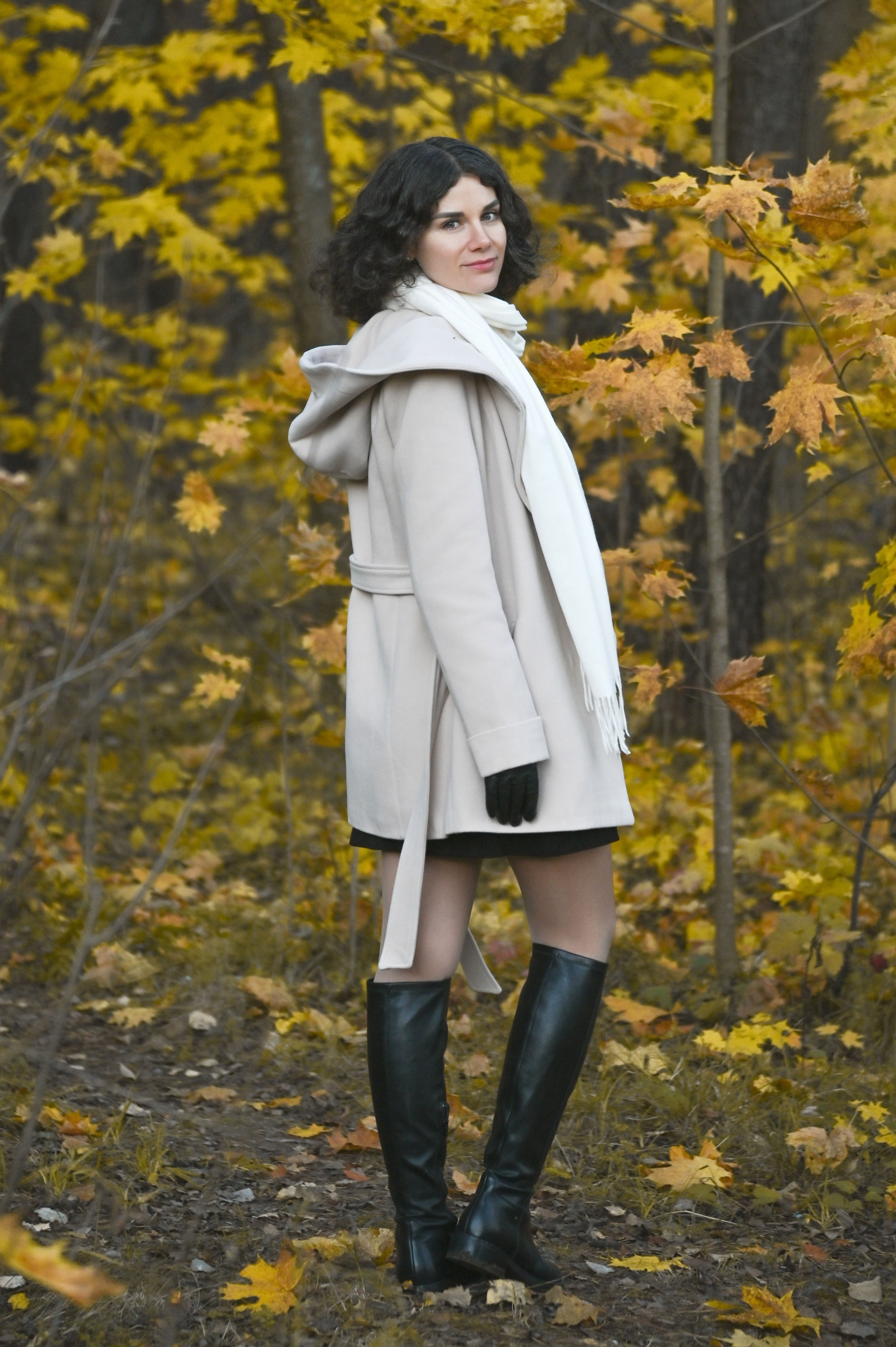 фотосессия в осеннем лесу