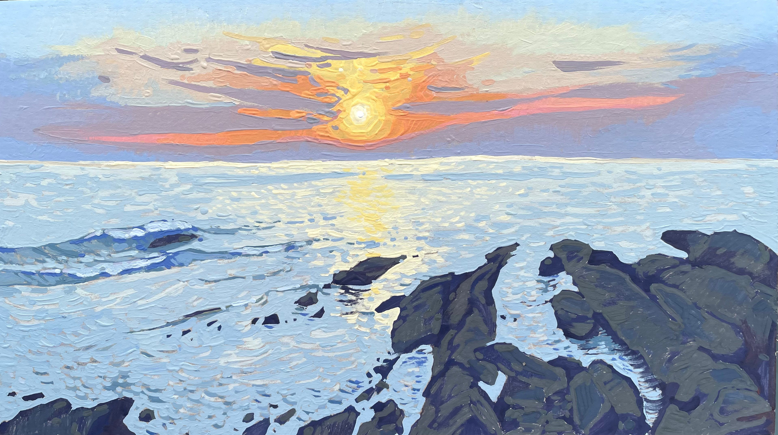 Туапсе. Художница Лиза Владимирова