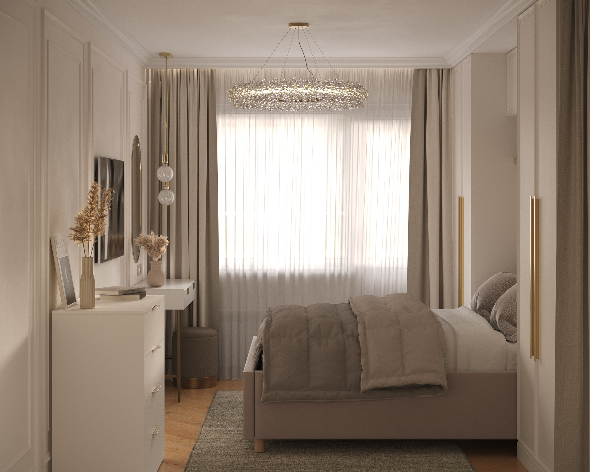 Beige_bedroom. Sergo-viz