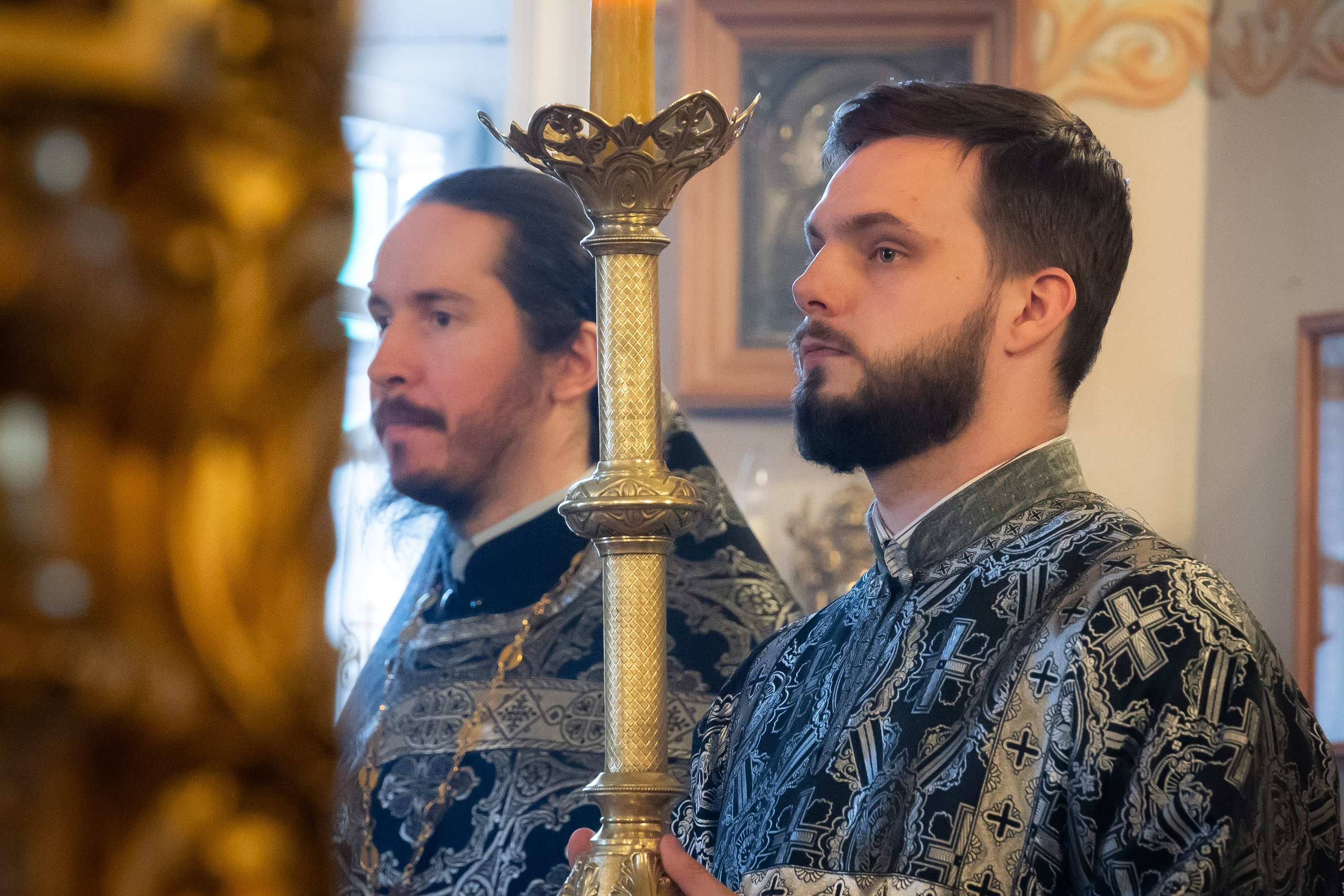 Богородский храм. Вынос Плащаницы. Антон и Татьяна Денисенко — В храме