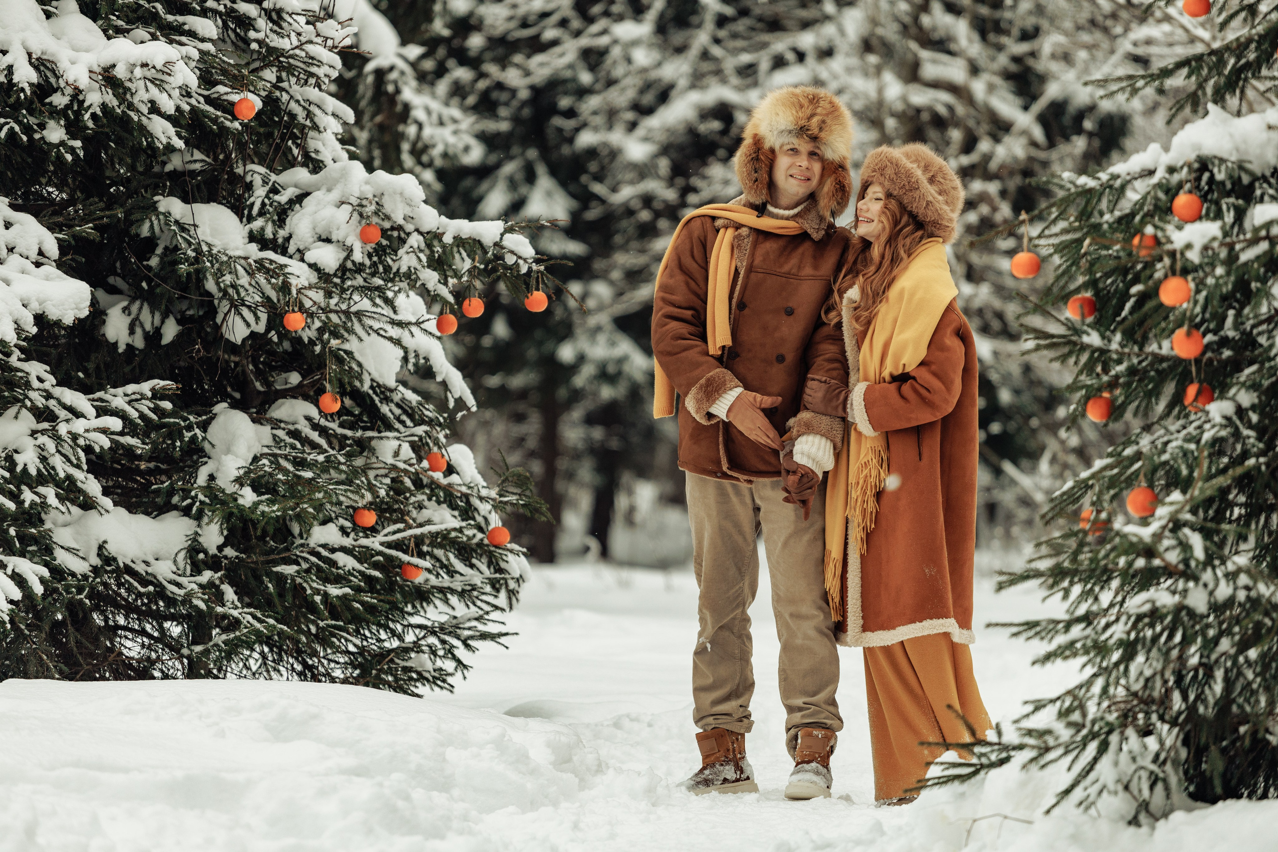 Зимний портрет для Антонины и Романа. Портретный фотограф в Москве Екатерина Богдасарова