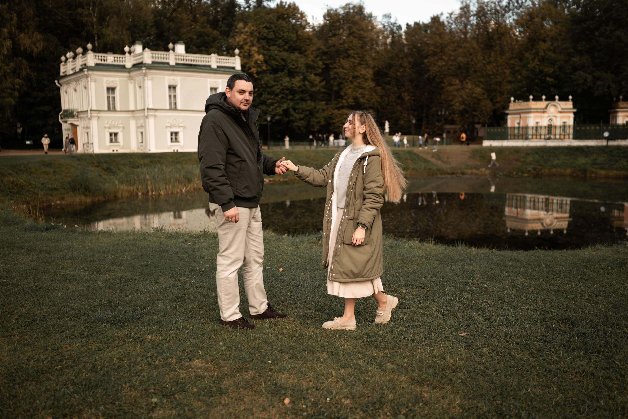 Осенняя Love story в Кусково. Фотограф Ксения Огородова портфолио