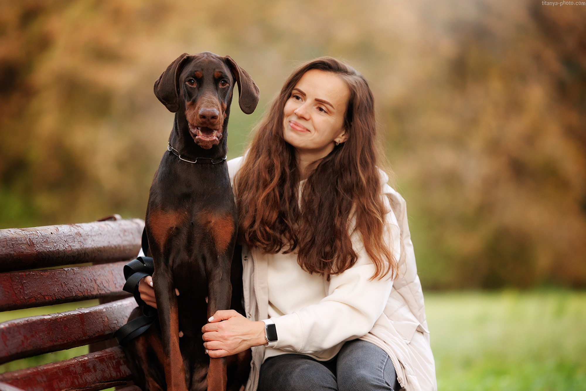 Лилия, Влад и Юма. Фотограф собак, фотограф-анималист Аня Титова (Titanya). Москва