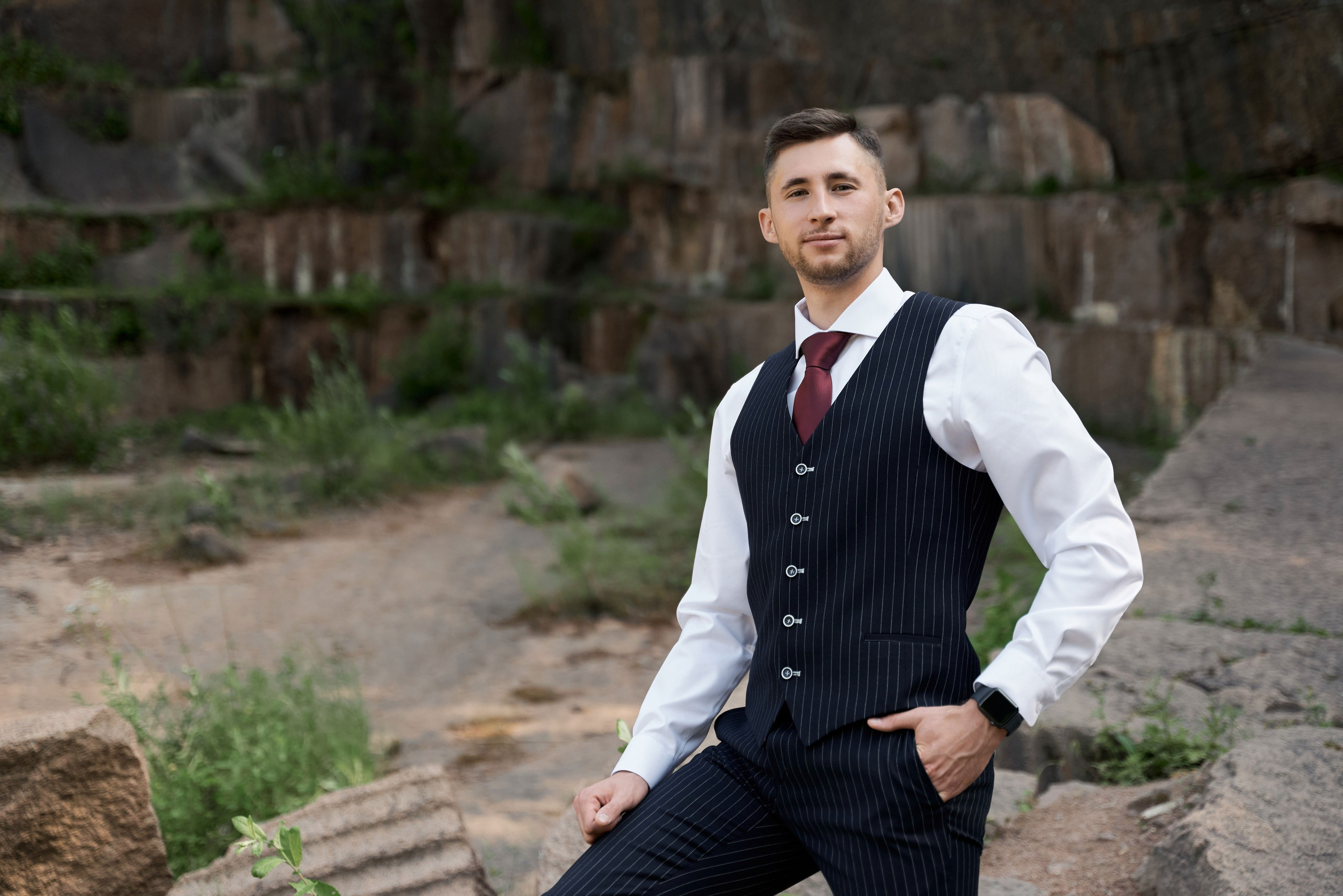 Гранитный карьер. Свадебный фотограф Александр Браво