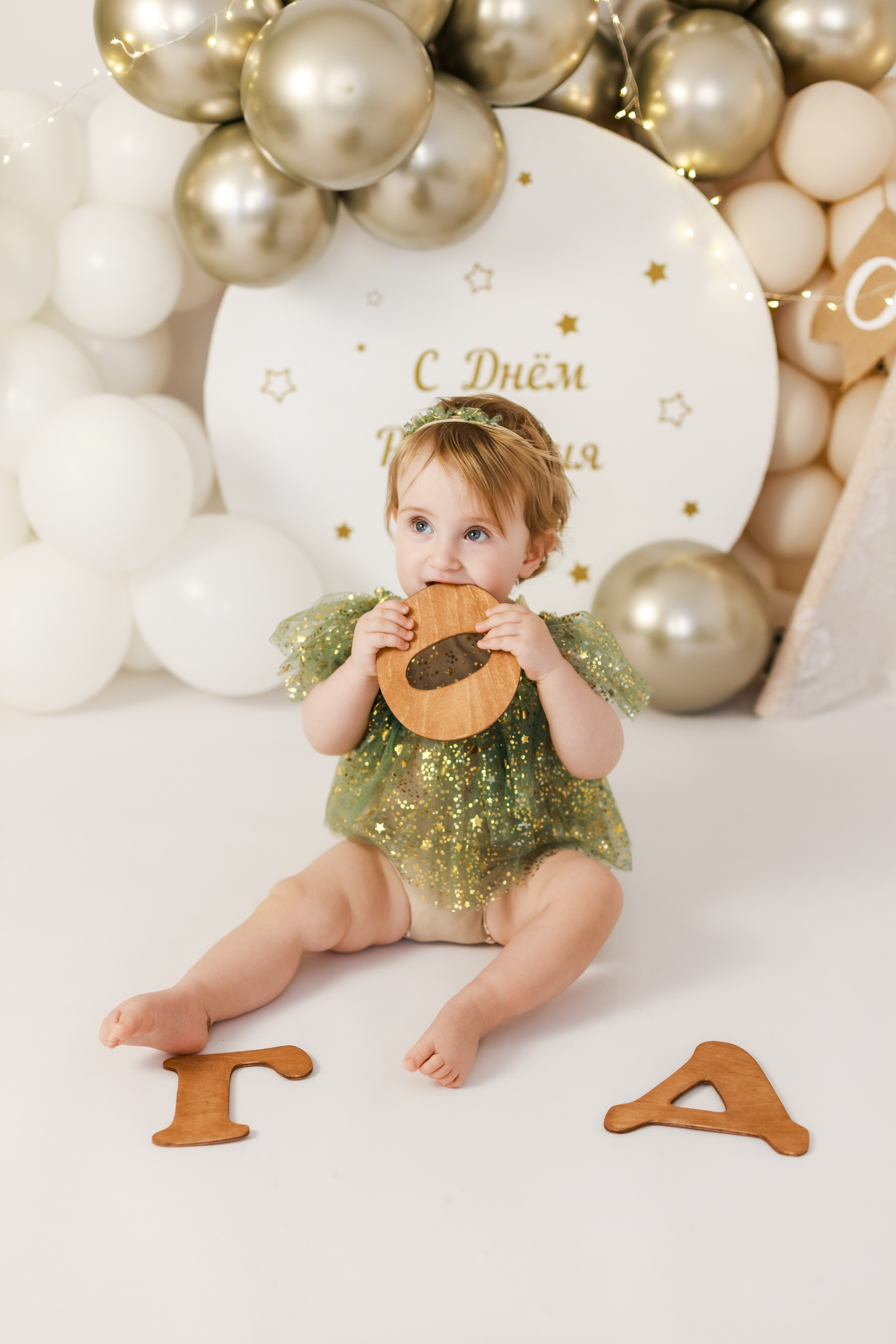 оформление фотозоны для годика девочке