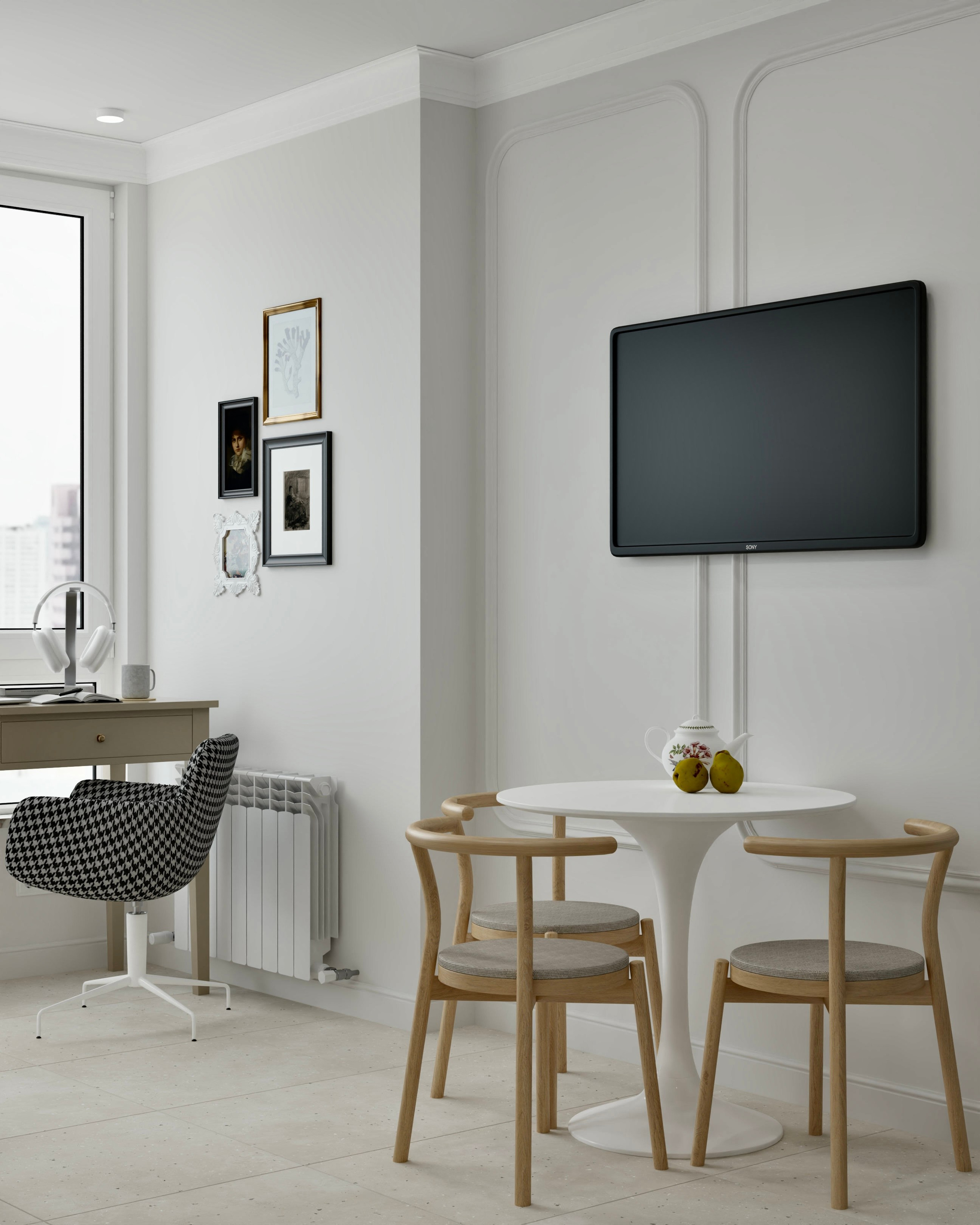 Однокомнатная квартира — 34 м². DMDesign — студия дизайна интерьеров