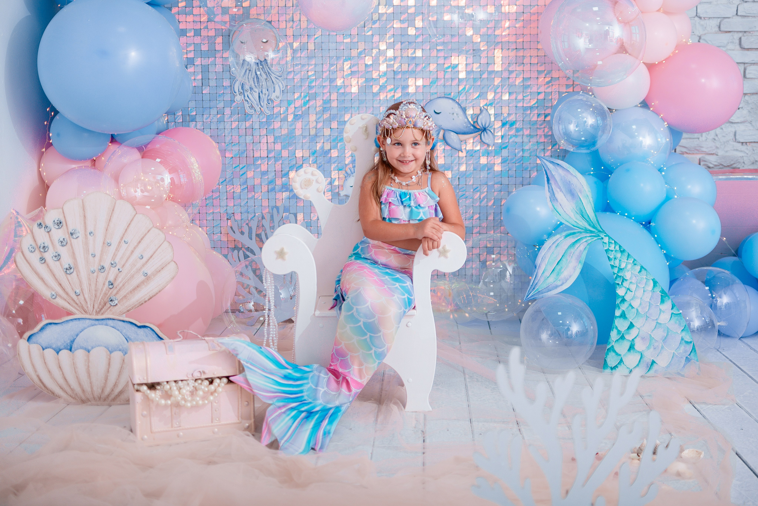 Детский фотопроект «Русалочка» в Сочи. Детский студийный фотограф Сочи