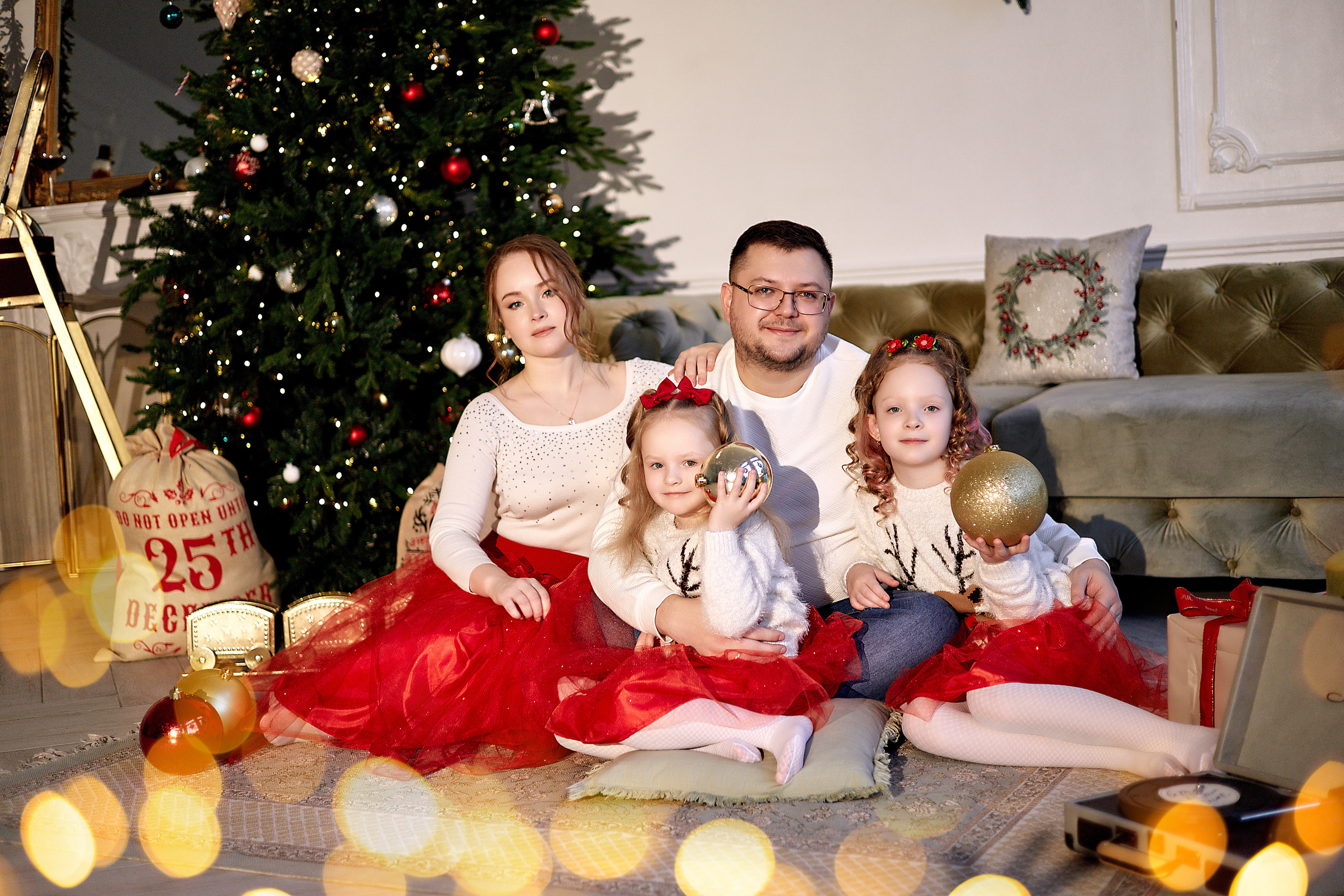 Новогодняя фотосессия для семьи. Фотограф в Минске Анна Кучинская