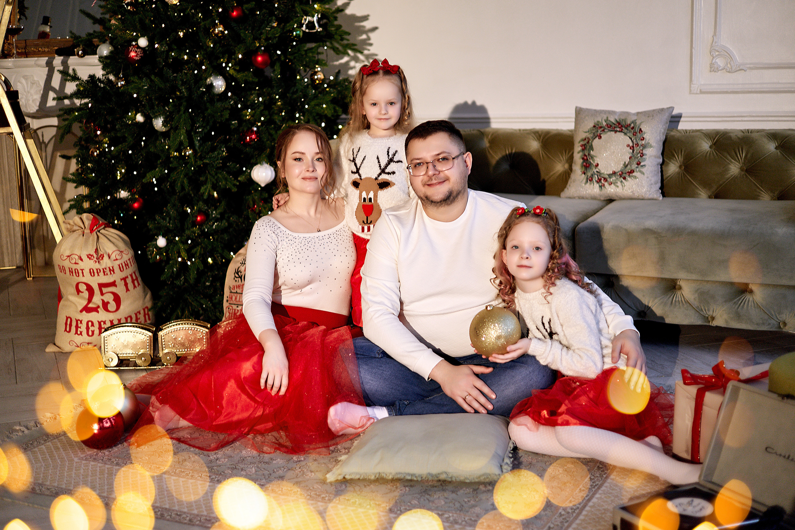 Новогодняя фотосессия для семьи. Фотограф в Минске Анна Кучинская