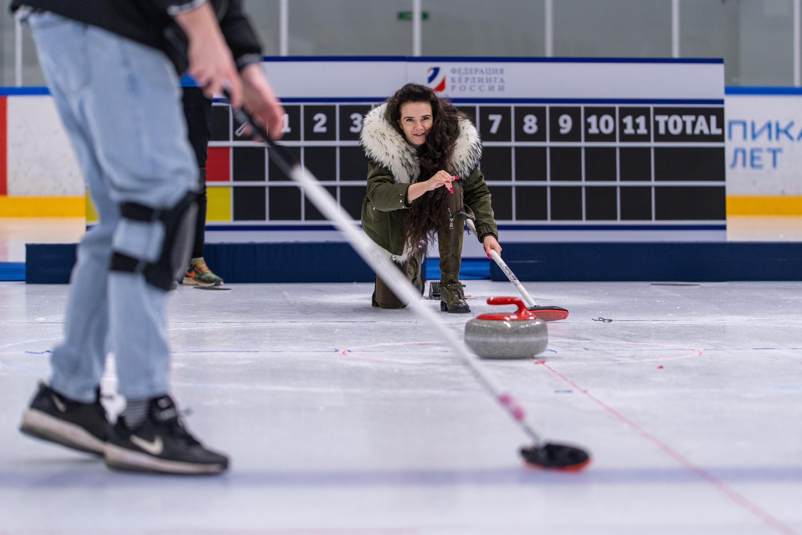 Керлинг для компании Р-Фарм. Репортажный фотограф в Красной Поляне и Сочи Павлюченко Екатерина
