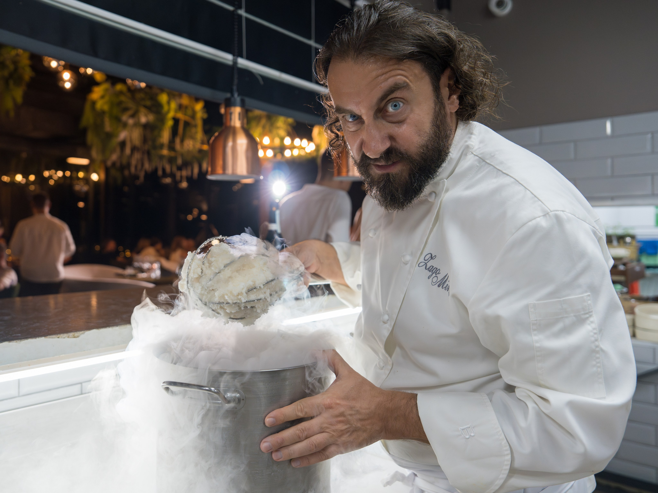 Гастрономический ужин «Лесная Италия» с Мирко Дзаго в ресторане RiverSide. Репортажный фотограф в Красной Поляне и Сочи Павлюченко Екатерина