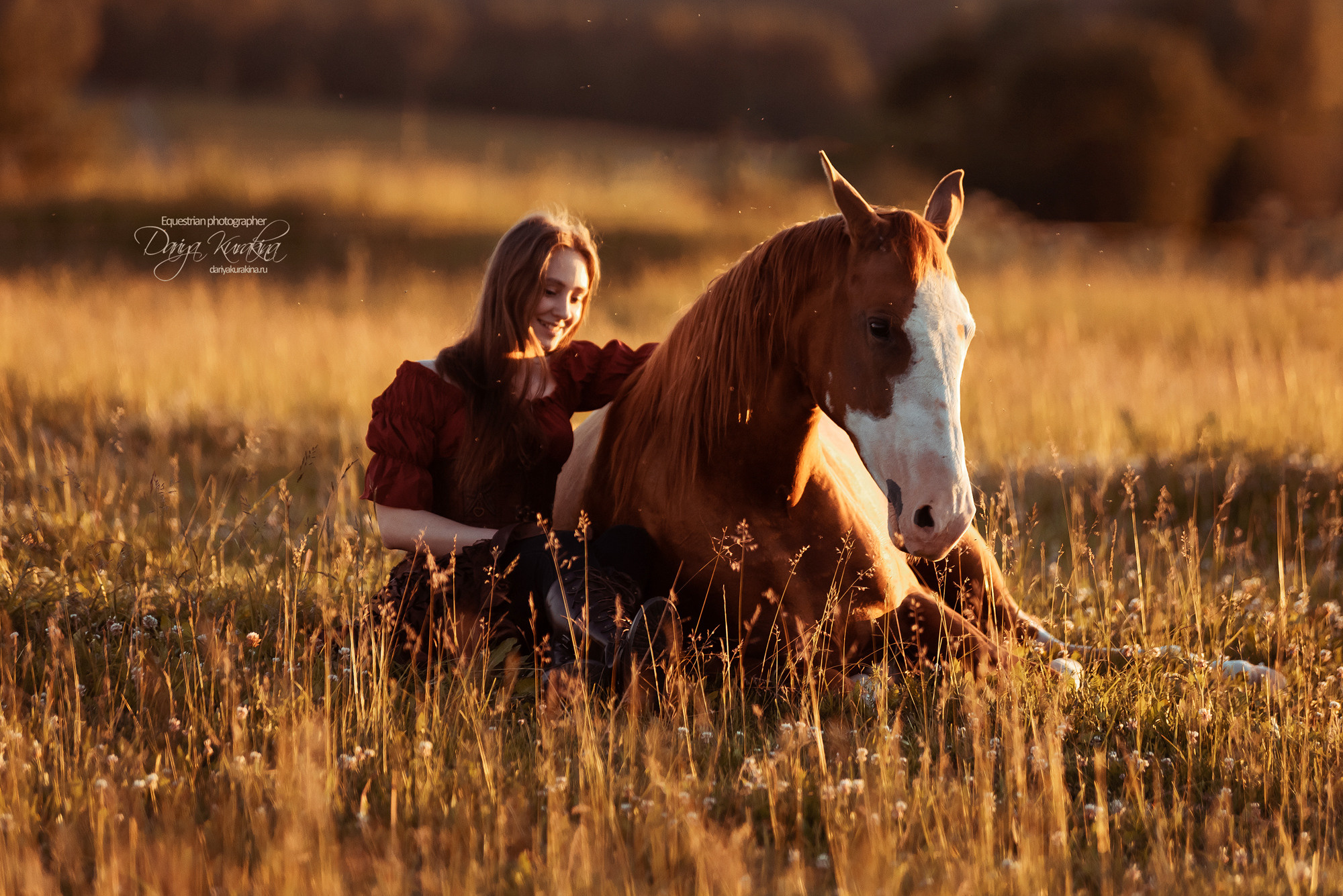 Таня и Бя, Настя и Брю. Конный фотограф Куракина Дарья • Фотосессии с лошадьми