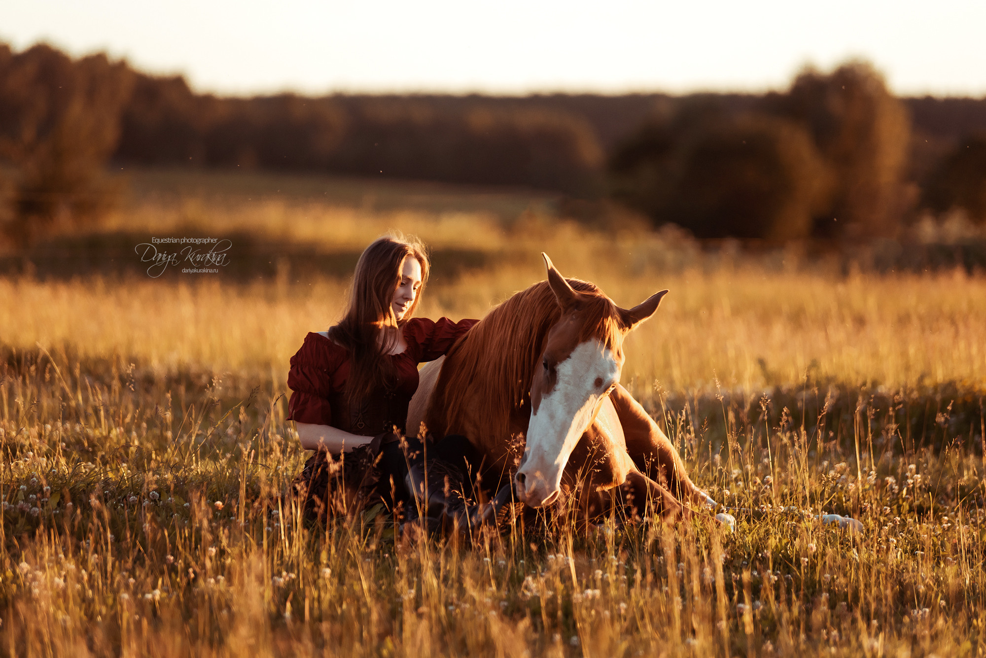 Таня и Бя, Настя и Брю. Конный фотограф Куракина Дарья • Фотосессии с лошадьми