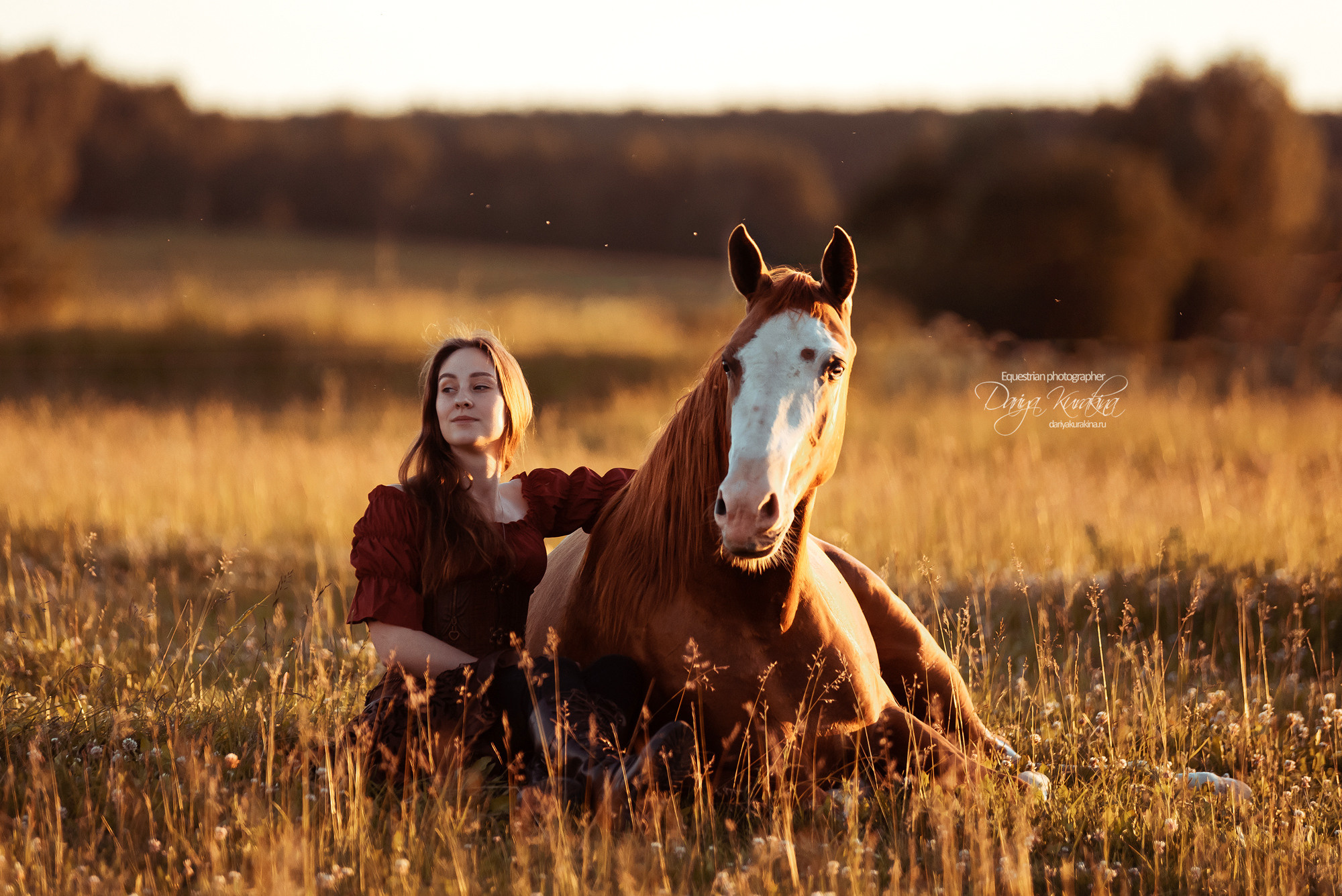 Таня и Бя, Настя и Брю. Конный фотограф Куракина Дарья • Фотосессии с лошадьми