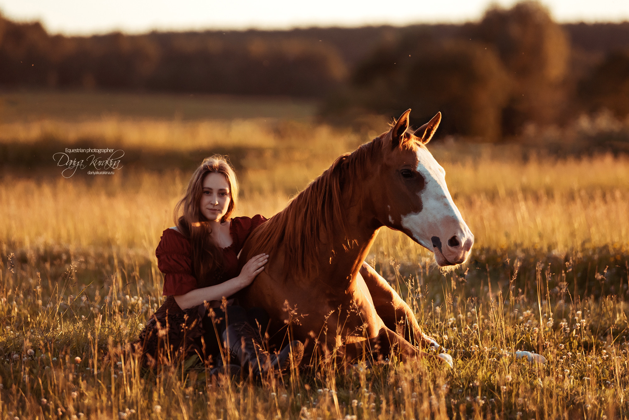 Таня и Бя, Настя и Брю. Конный фотограф Куракина Дарья • Фотосессии с лошадьми