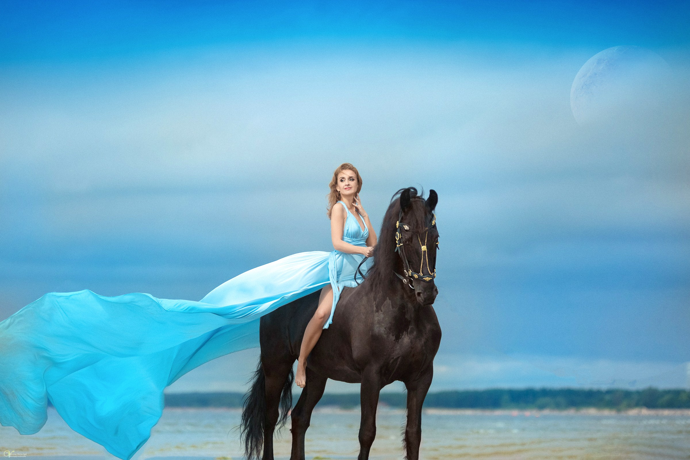Фотосессии с лошадьми летом. Фотограф женский и мужской портрет Санкт-Петербург