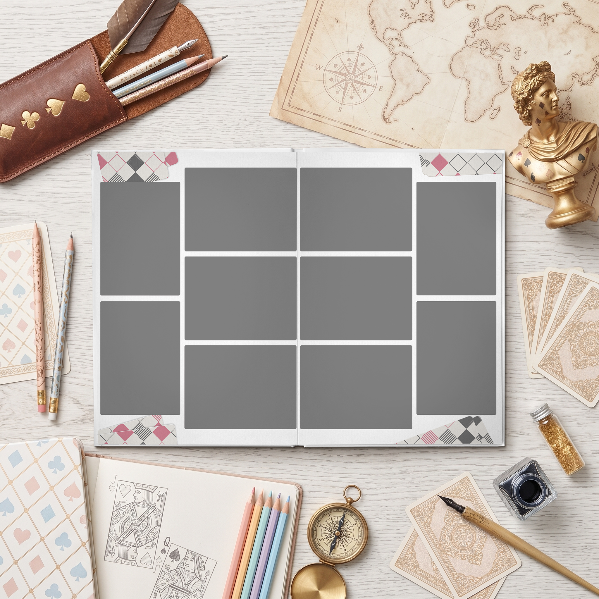 050 Playing Card. Дизайны, psd шаблоны школьных и выпускных альбомов и обложек