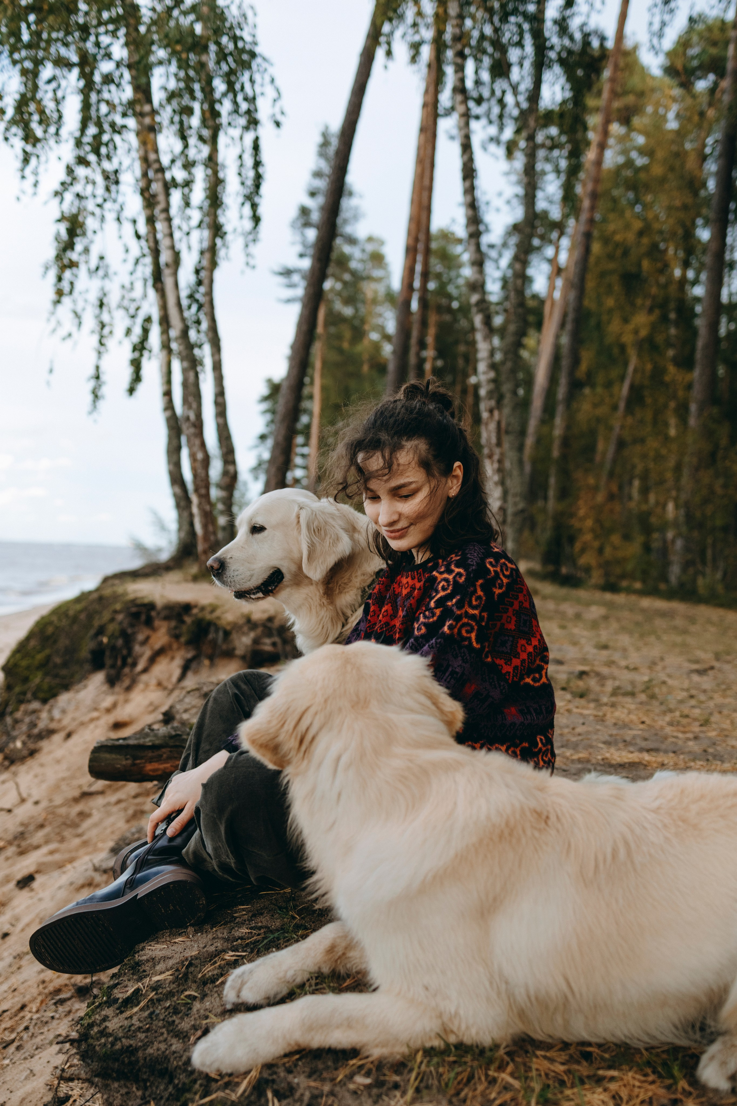 Прогулка Насти с Арчи и Арагоном. Фотограф-анималист в Санкт-Петеребурге Титова Алиса